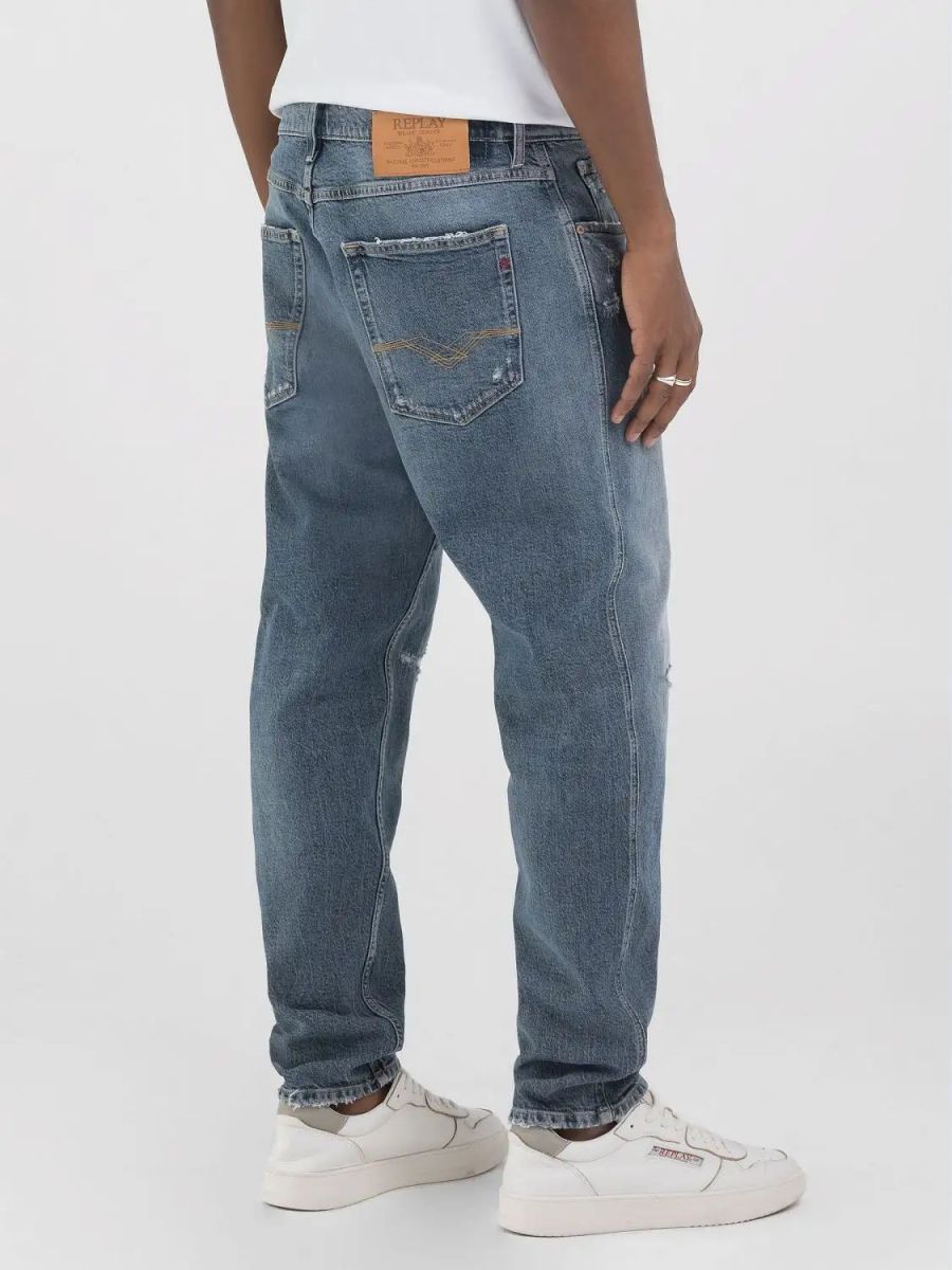 JEANS Uomo REPLAY M1030Q.773.664 SANDOT 009 MEDIUN BLUE