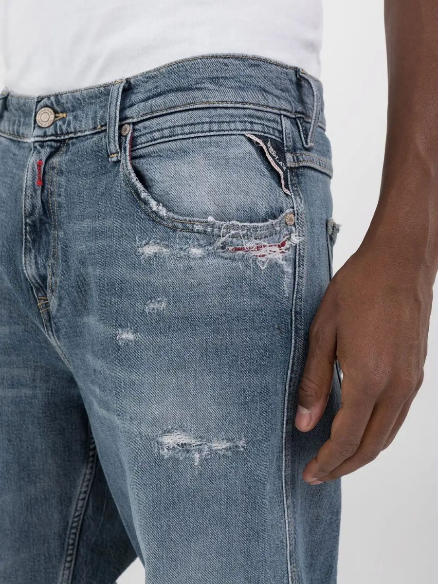 JEANS Uomo REPLAY M1030Q.773.664 SANDOT 009 MEDIUN BLUE