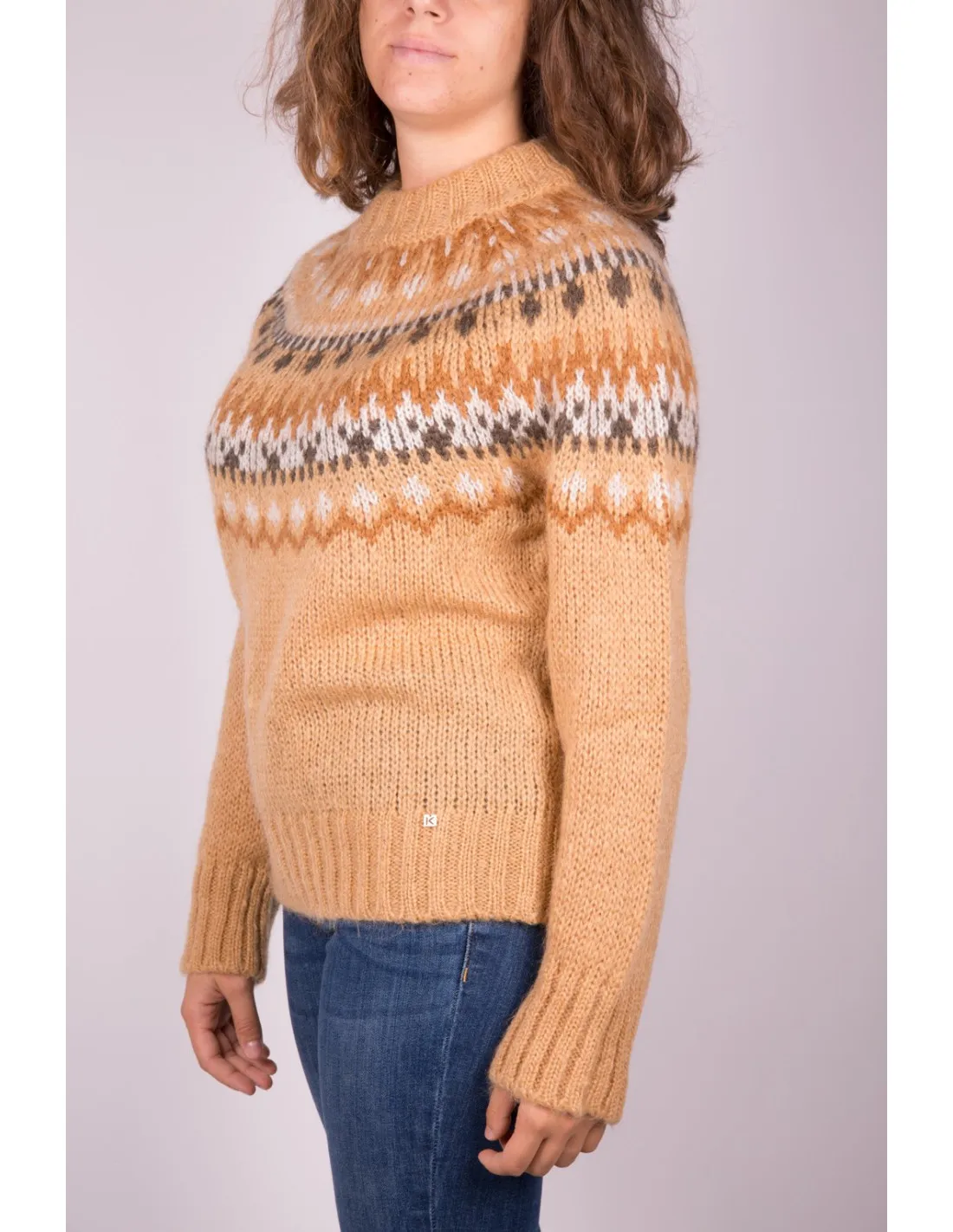 Jersey de mujer Ottavio Kocca beige