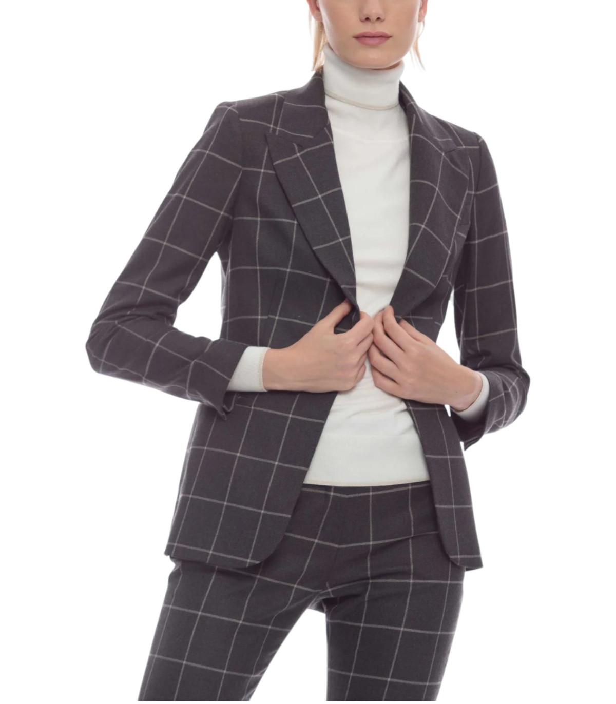 Kocca Donna Giacca Elegante A Quadri Kedrion