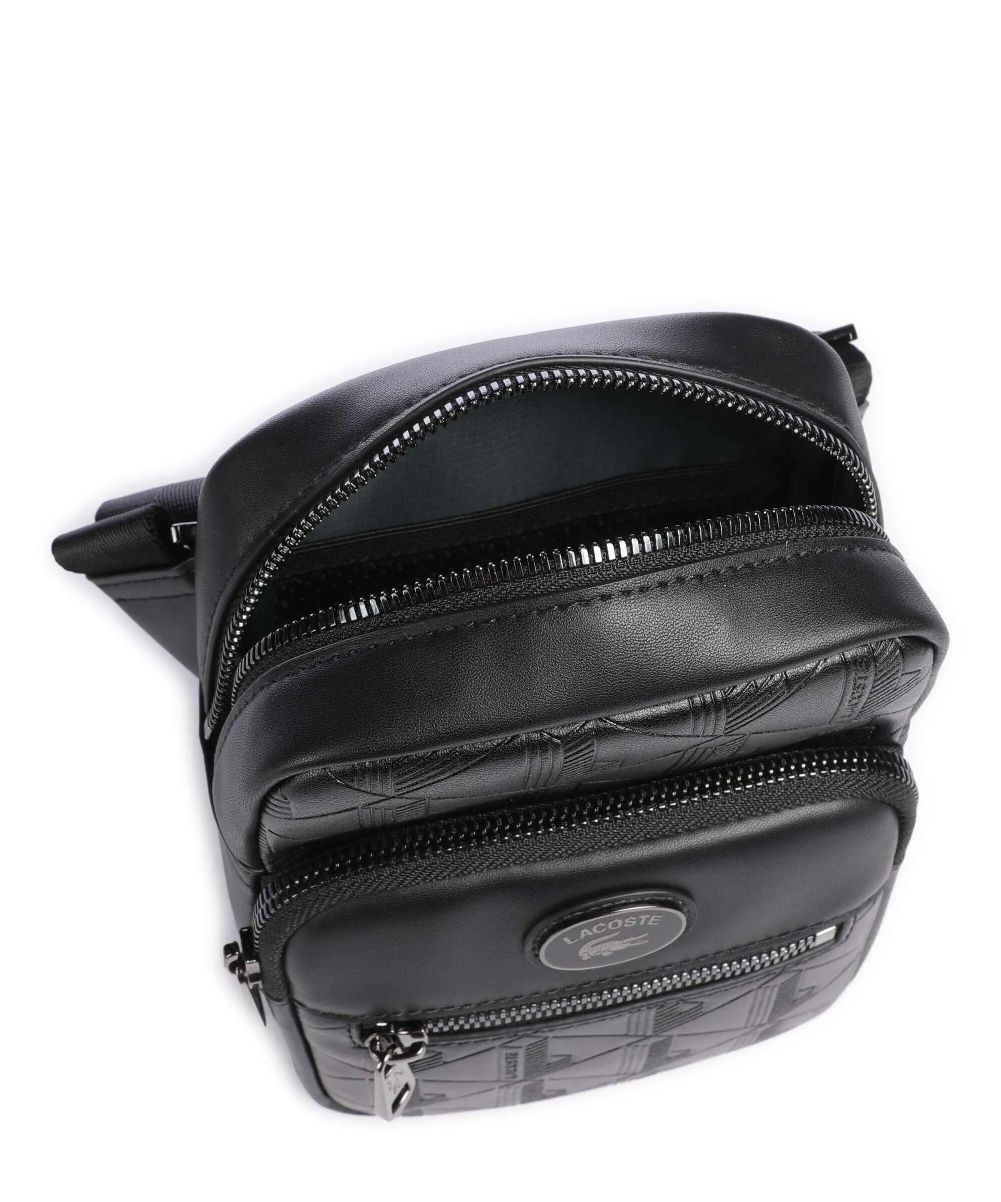  Lacoste Nomogramme Borsa a tracolla poliuretano nero  