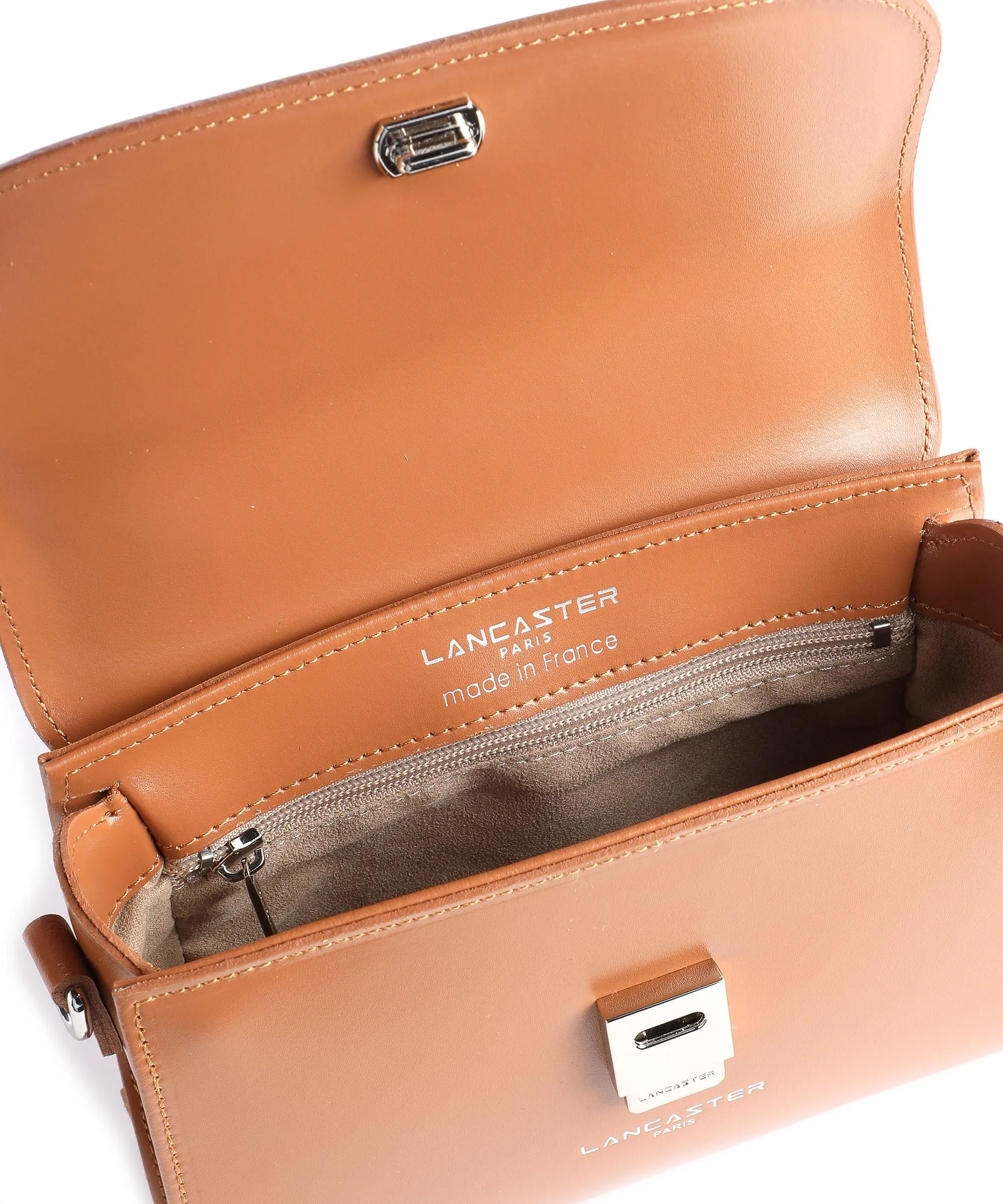  Lancaster Suave Even Borsa a mano pelle di vacchetta liscia camel  