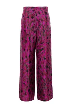 LANVIN Abbigliamento,Pantaloni Pantaloni in seta fucsia 