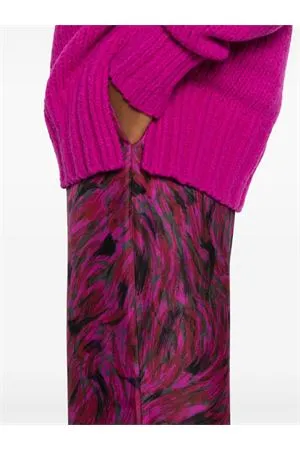 LANVIN Abbigliamento,Pantaloni Pantaloni in seta fucsia 