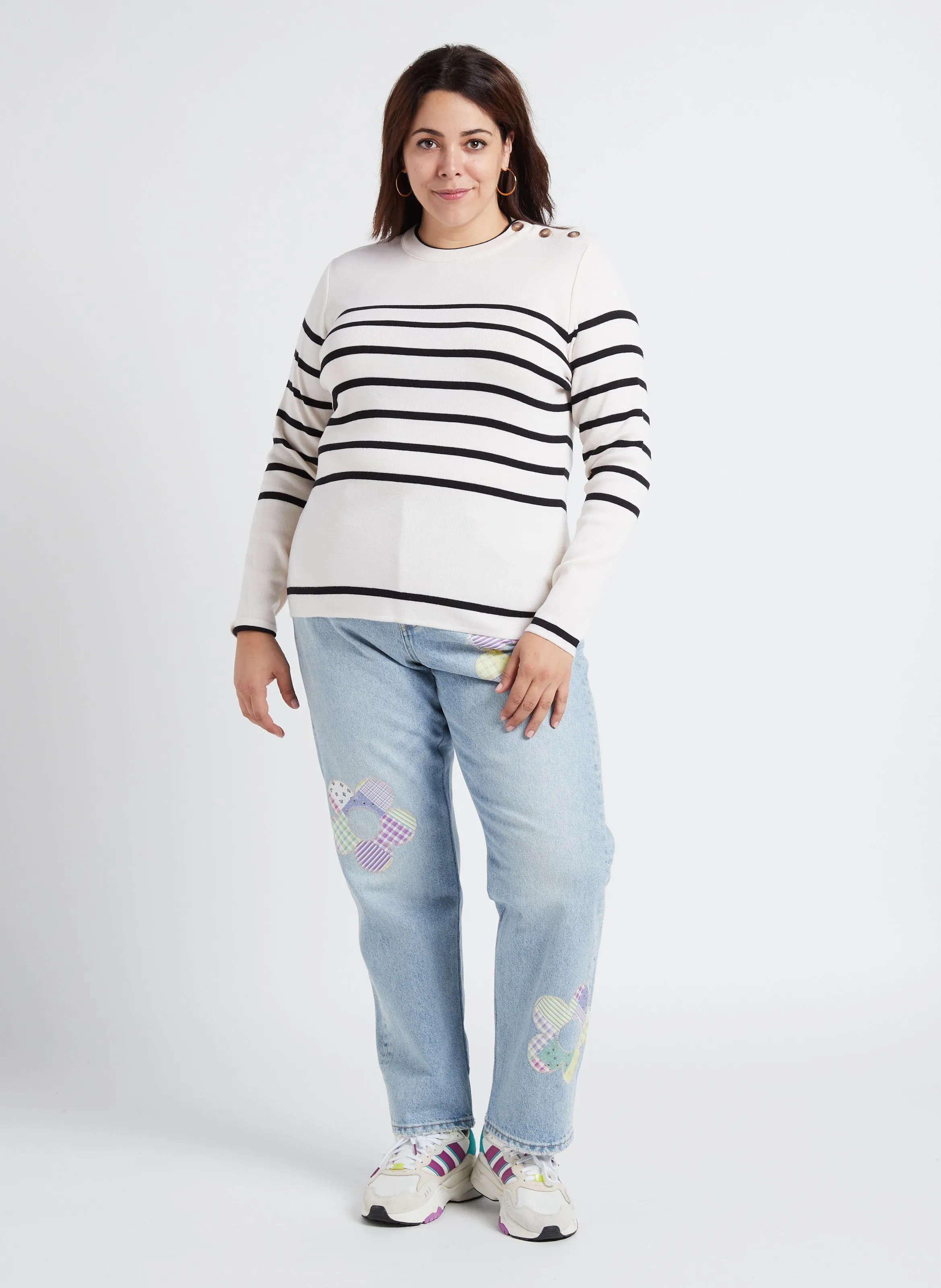  LEVI'S   PL 501 JEANS FOR WOMEN - Jeans dritti délavé in misto cotone | Jeans slavati