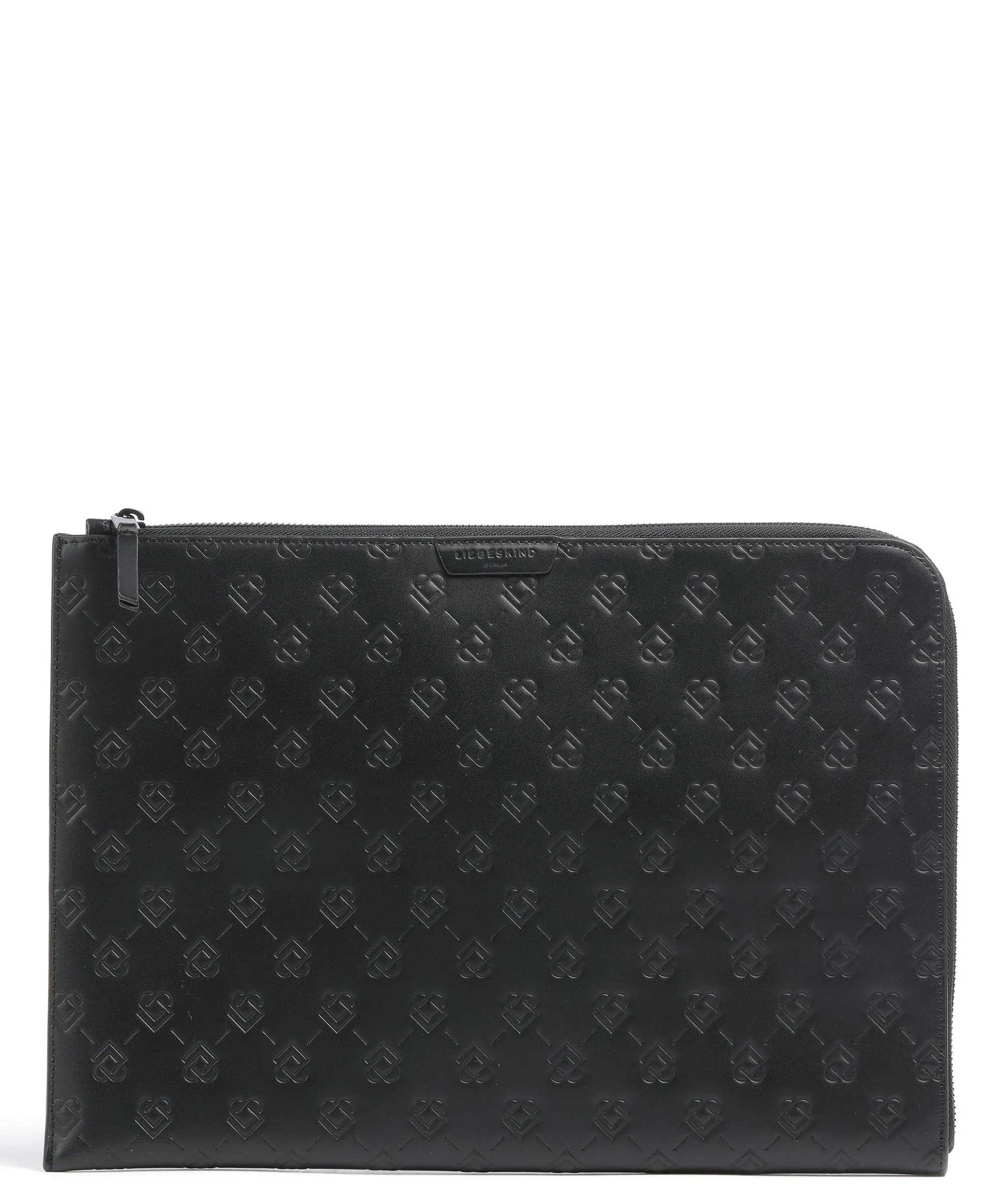  Liebeskind Paper Bag Icon Custodia pc 15″ pelle in rilievo nero  