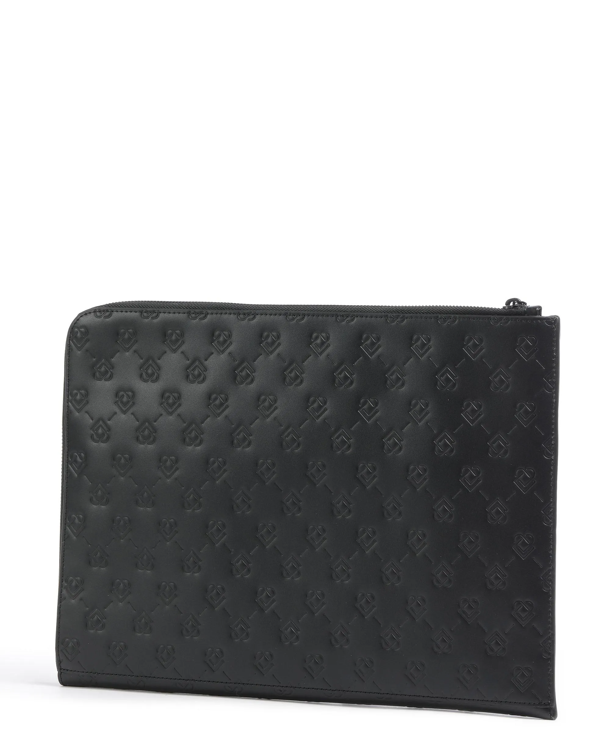  Liebeskind Paper Bag Icon Custodia pc 15″ pelle in rilievo nero  