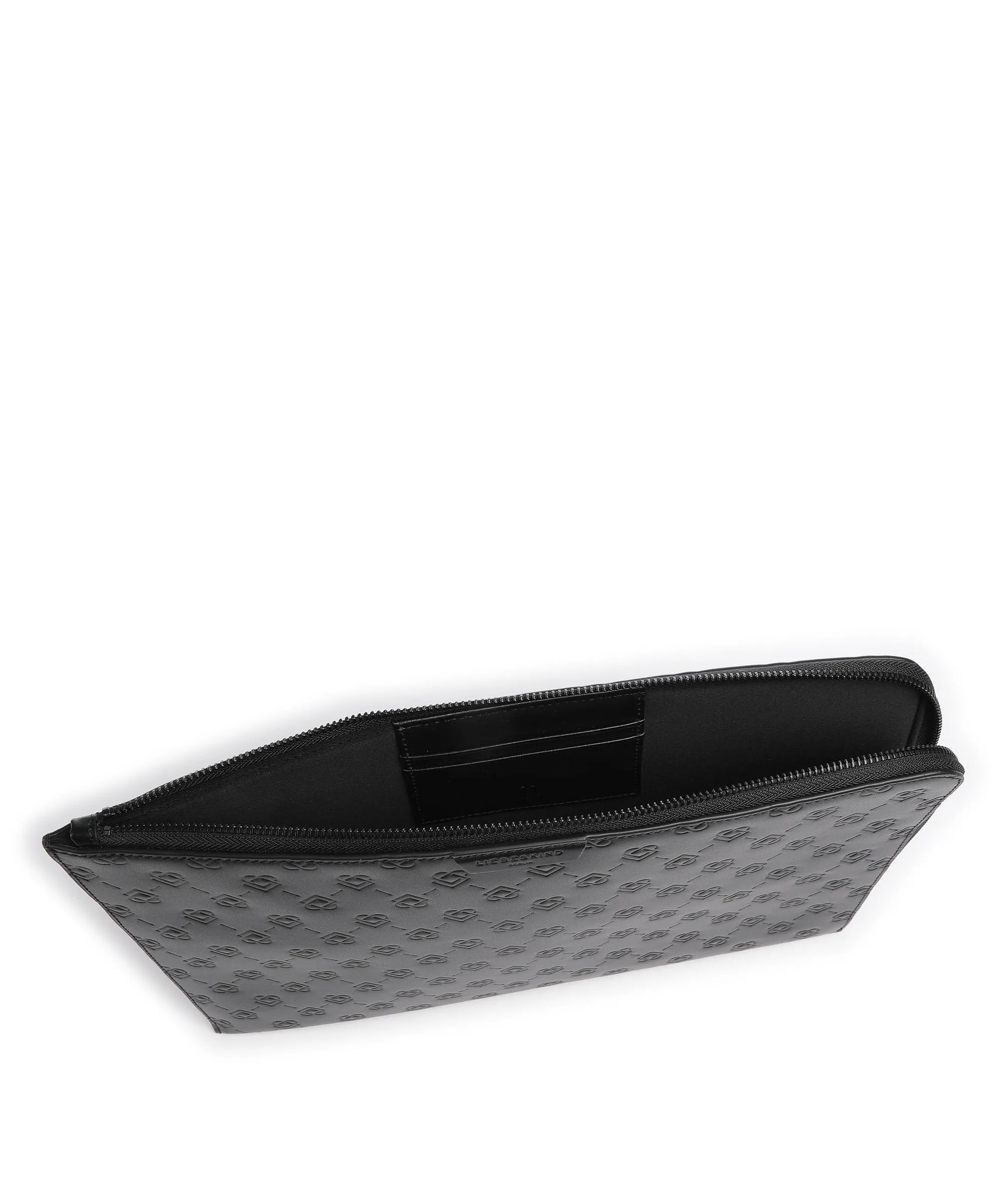 Liebeskind Paper Bag Icon Custodia pc 15″ pelle in rilievo nero  