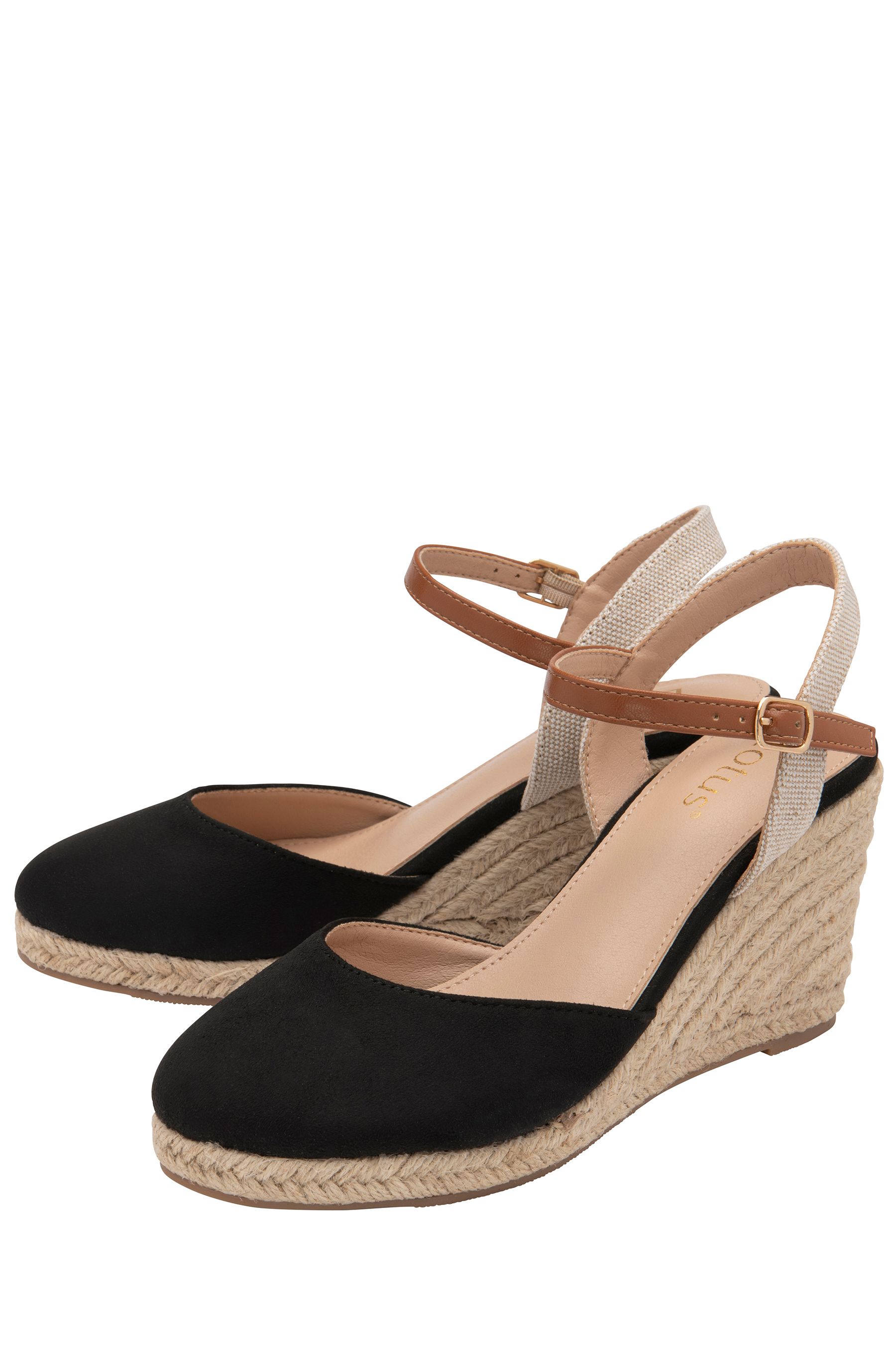 Lotus - Scarpe stile espadrillas con zeppa