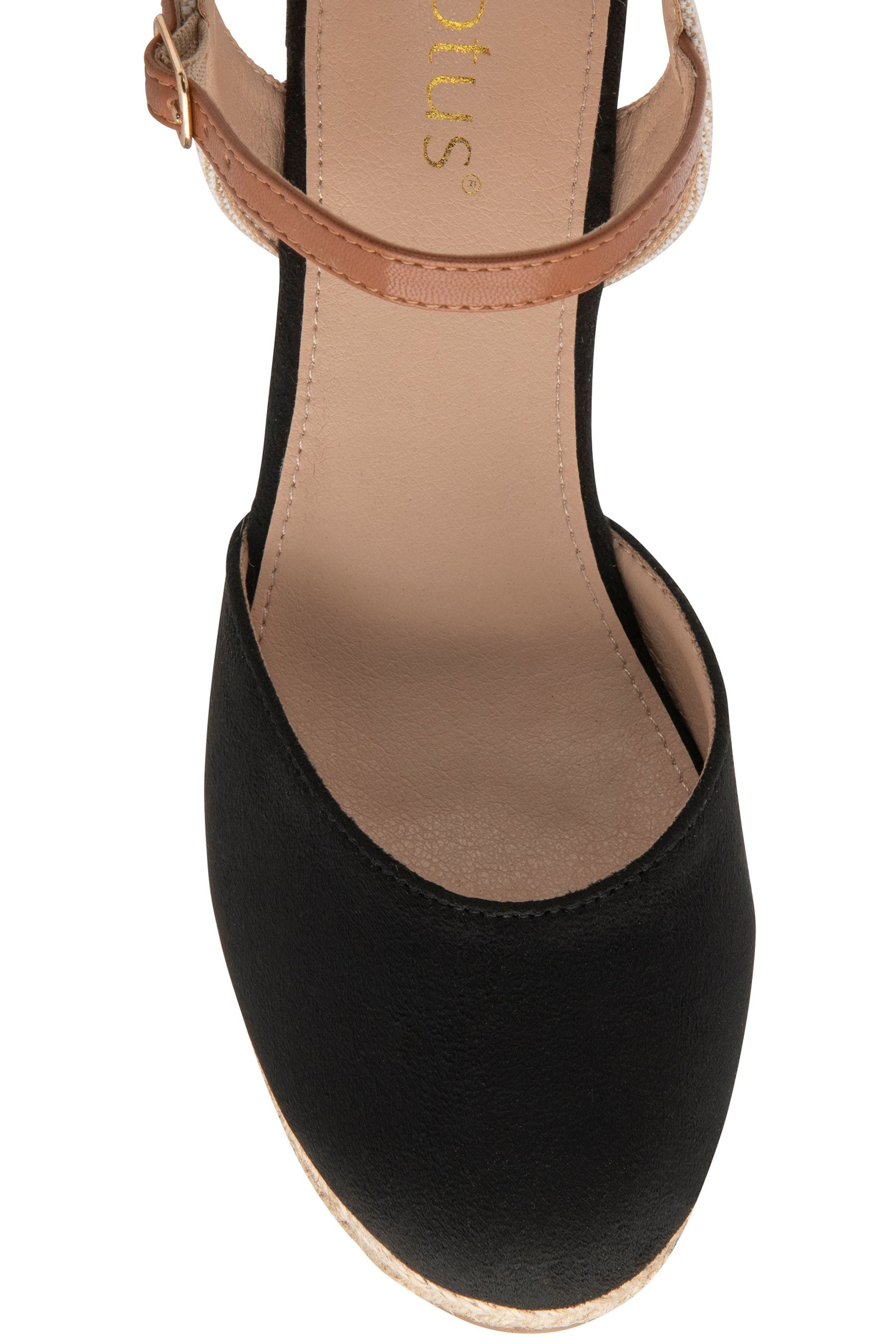 Lotus - Scarpe stile espadrillas con zeppa