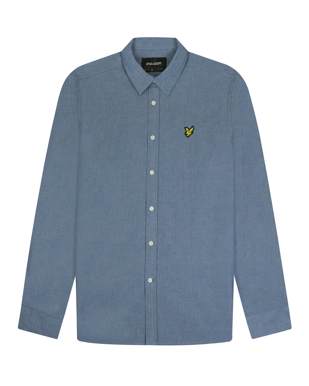 Lyle & Scott Camicia Chambray Celeste