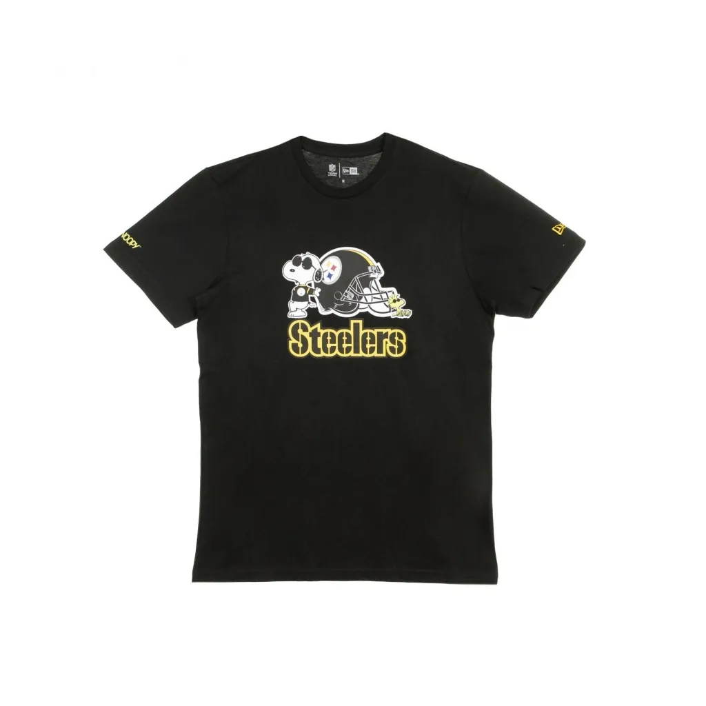 MAGLIETTA NFL SNOOPY WOODSTOCK CHARLIE BROWN TEE 94 PITSTE BLACK/ORIGINAL TEAM COLORS