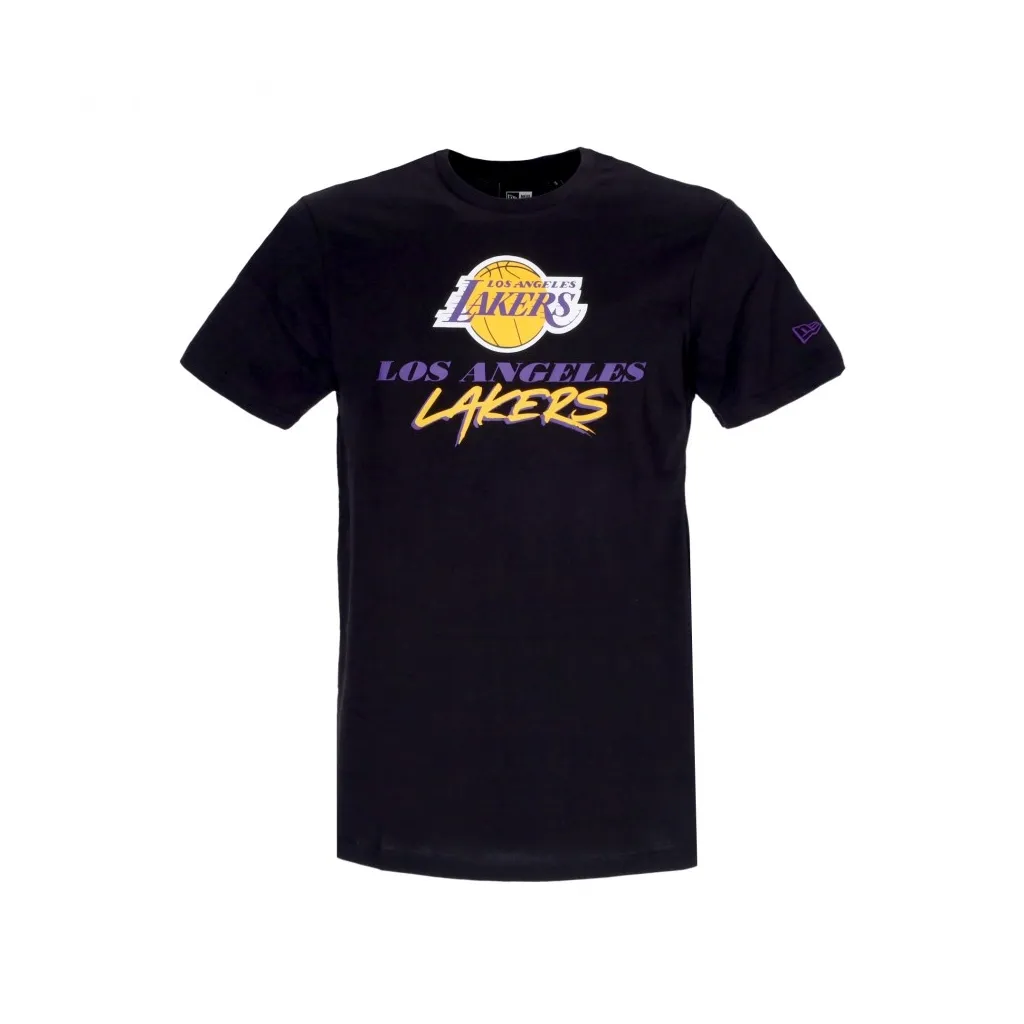 maglietta uomo nba script tee loslak BLACK/TRUE PURPLE