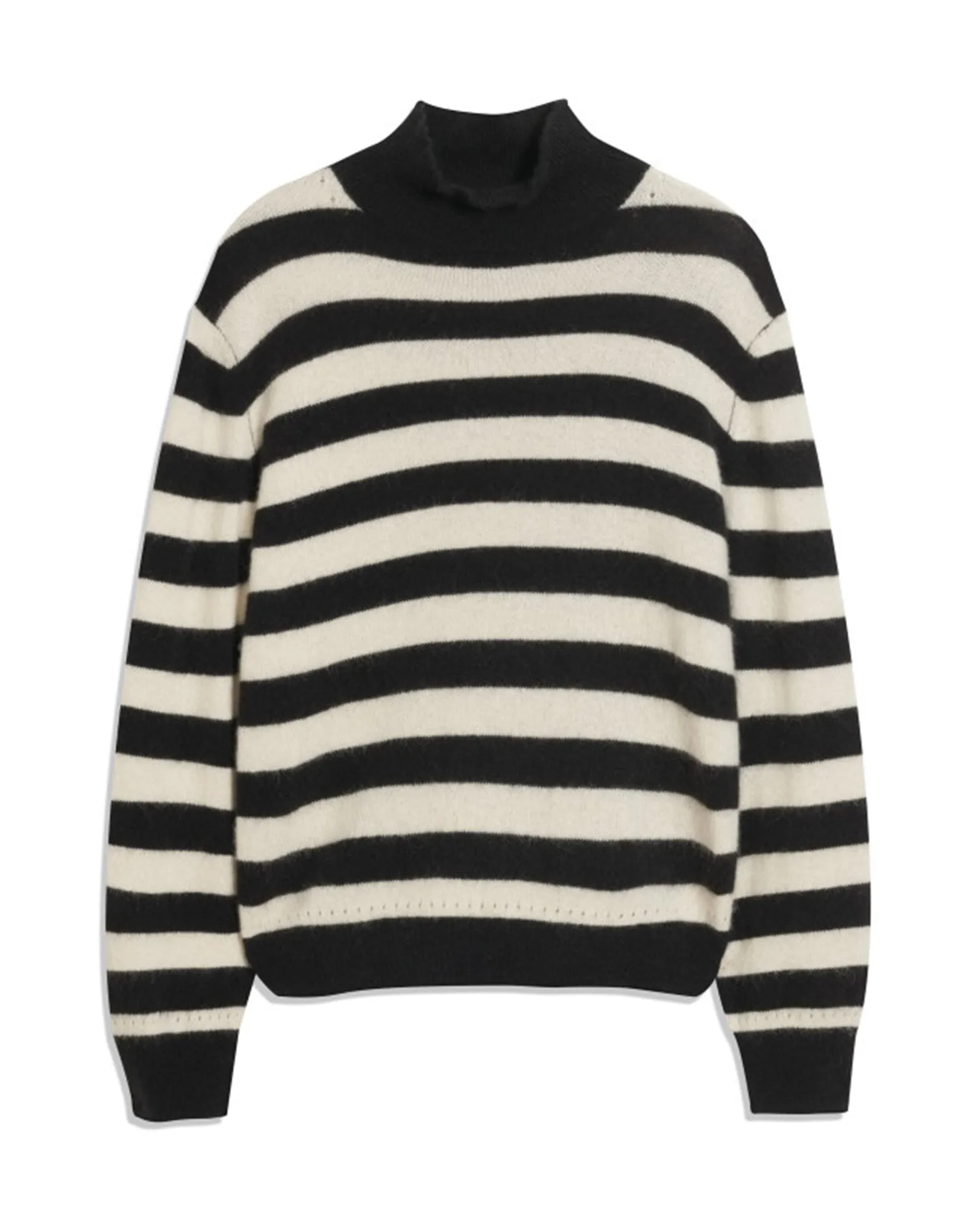 MAJESTIC FILATURES Maglione a Collo Alto in Raccoon