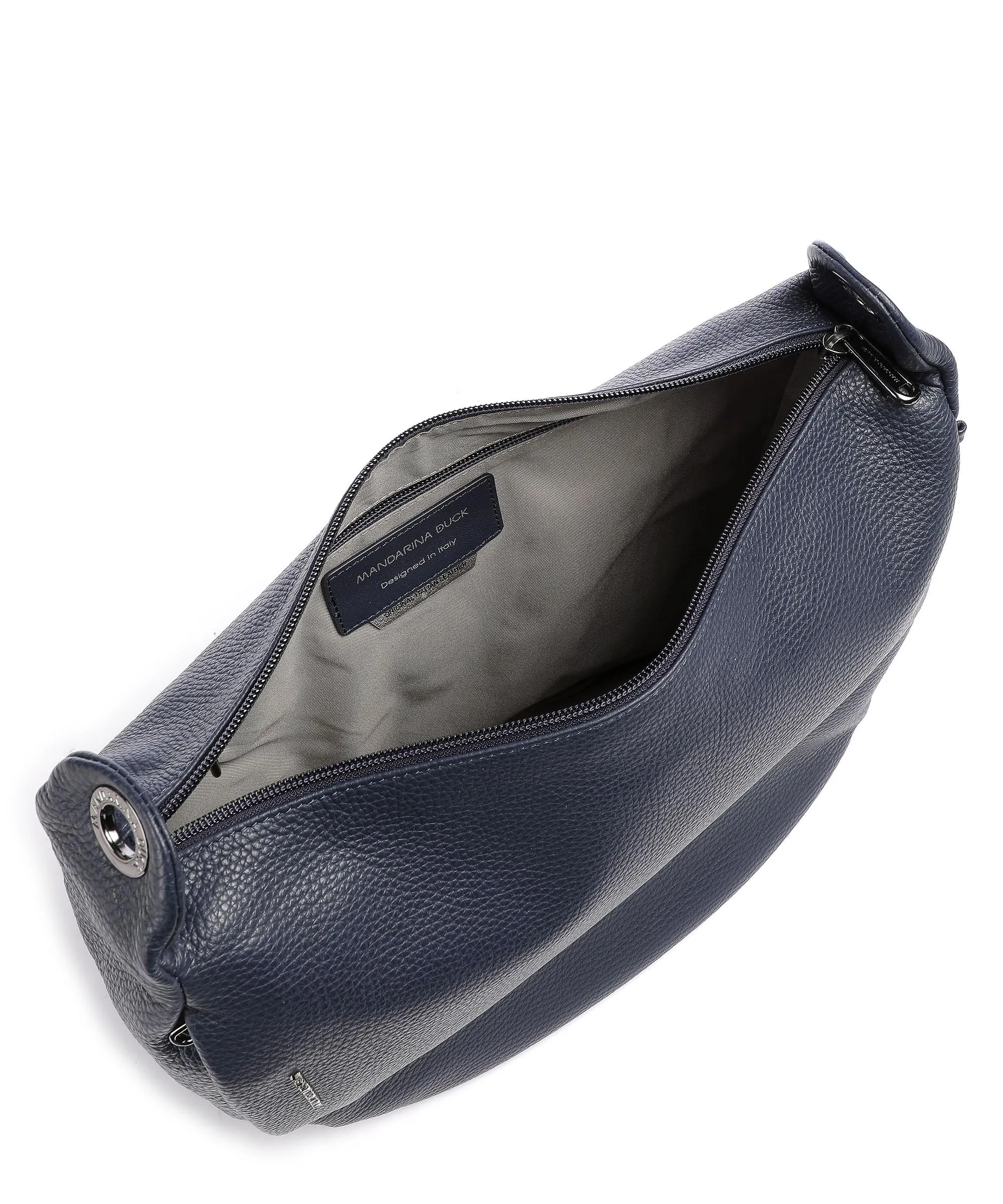  Mandarina Duck Mellow Leather Borsa a spalla pelle di vitello grana navy  