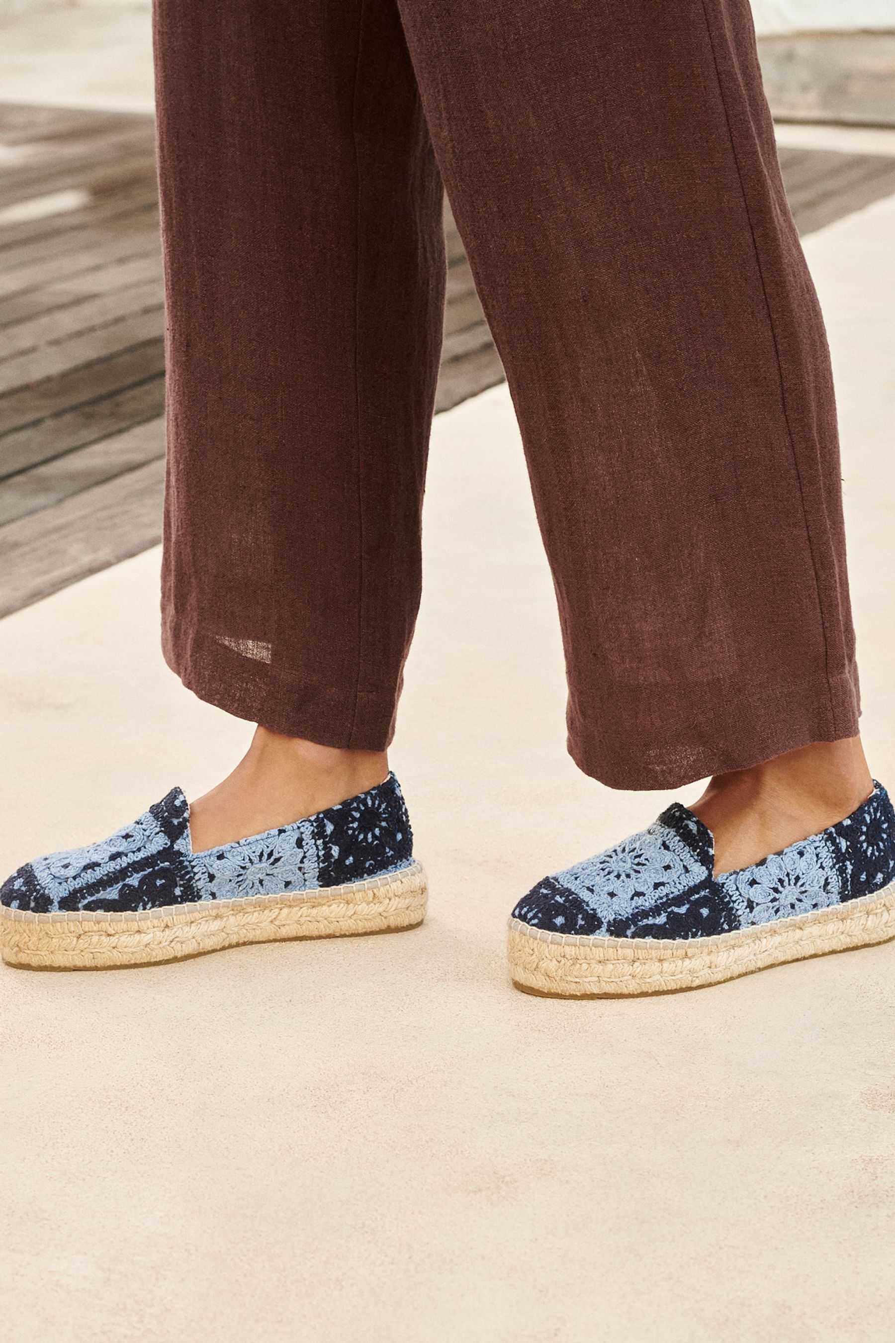 Manebi Blu - Espadrillas con doppia suola