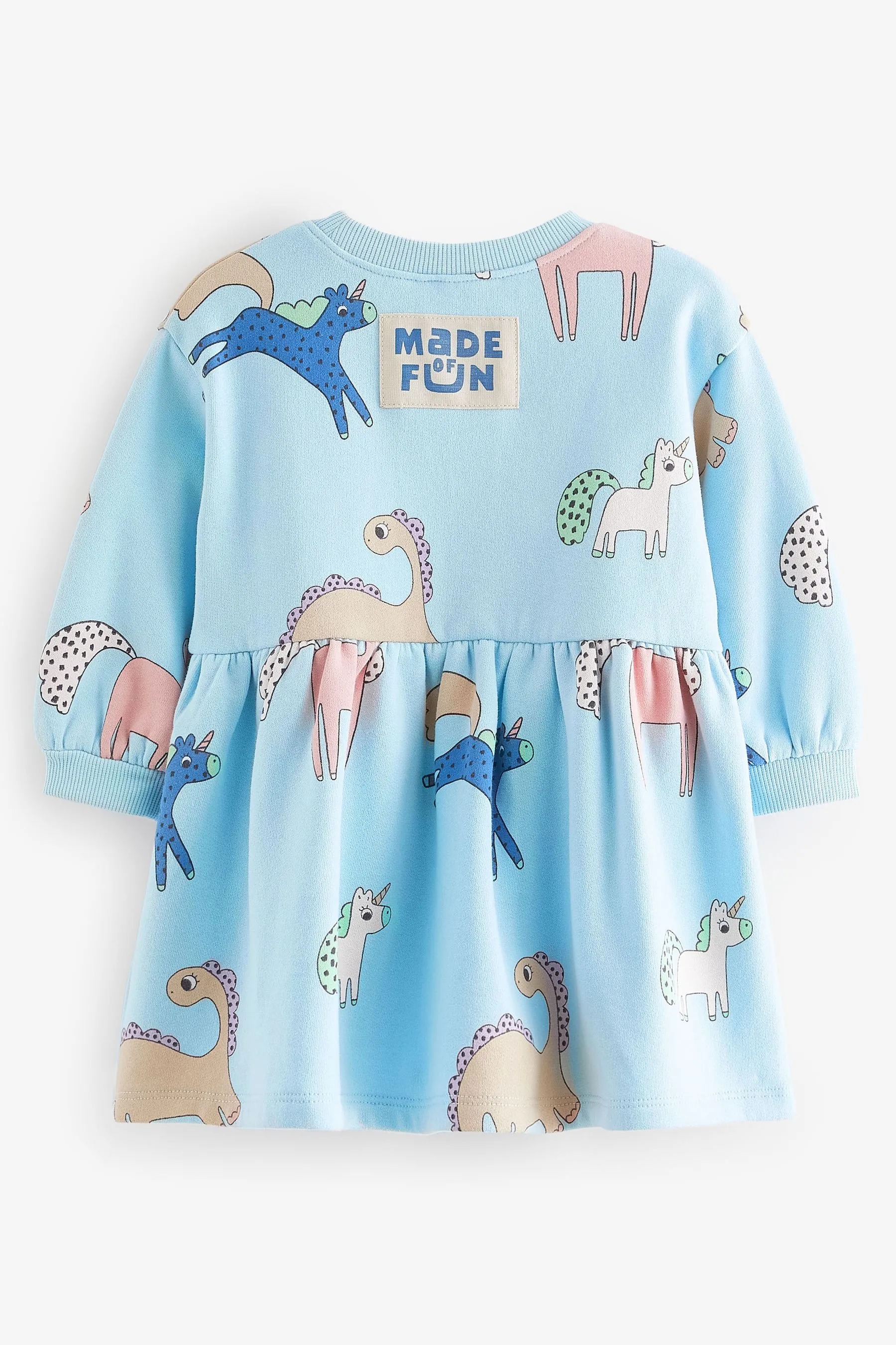 Manica lunga Maglione Vestito (3mesi -7anni)    