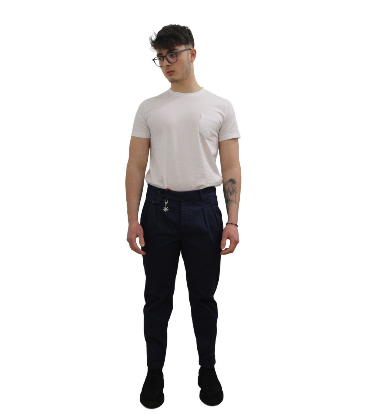 Manuel Ritz Uomo Pantaloni   Tinto