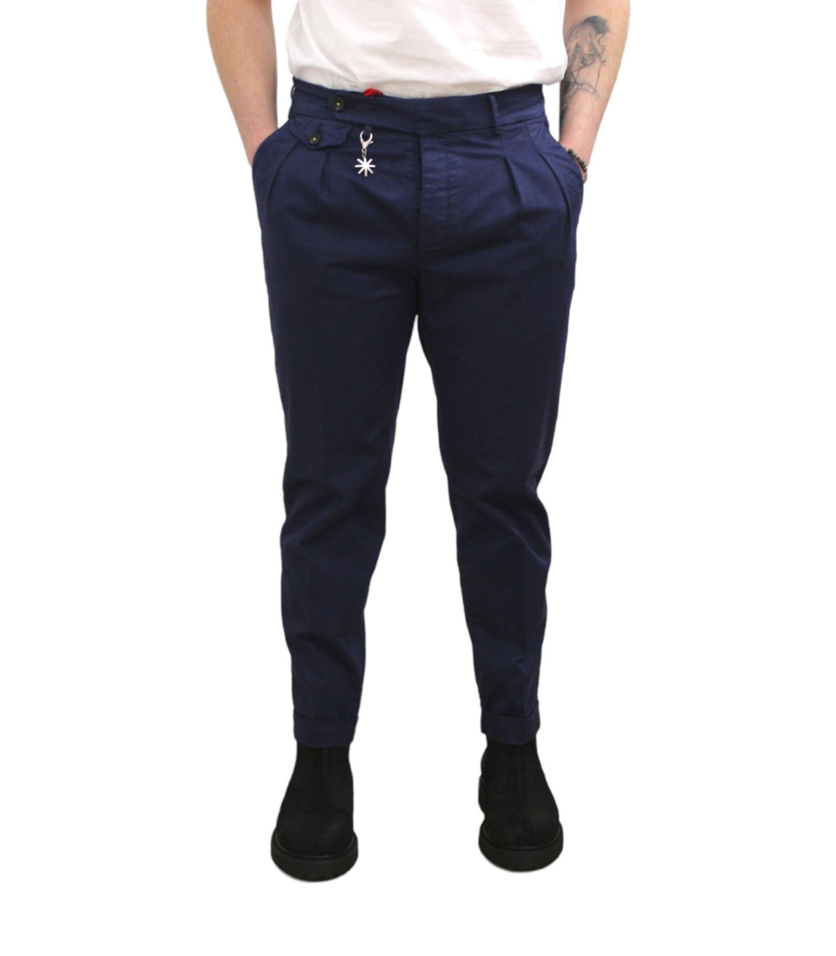 Manuel Ritz Uomo Pantaloni   Tinto