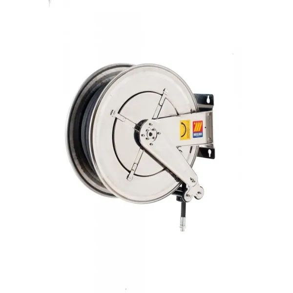 Meclube 070-2502-430 - Avvolgitubo fisso INOX AISI 304 PER ARIA-ACQUA 20 bar Mod. FX-555 CON TUBO