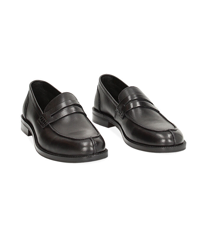 Mocassini classic neri in pelle