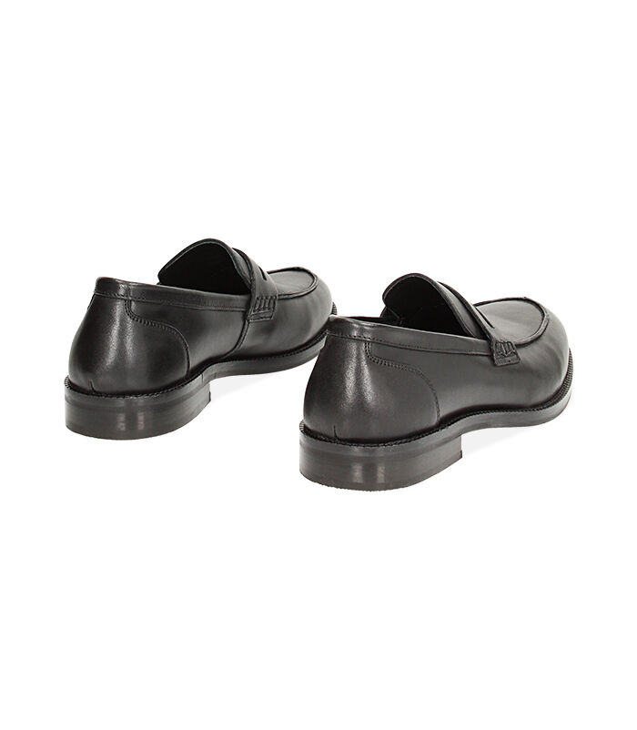 Mocassini classic neri in pelle