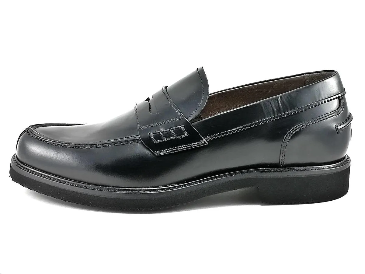   MOCASSINO COLLEGE UOMO ELEGANTE NERO GIARDINI A901140U  