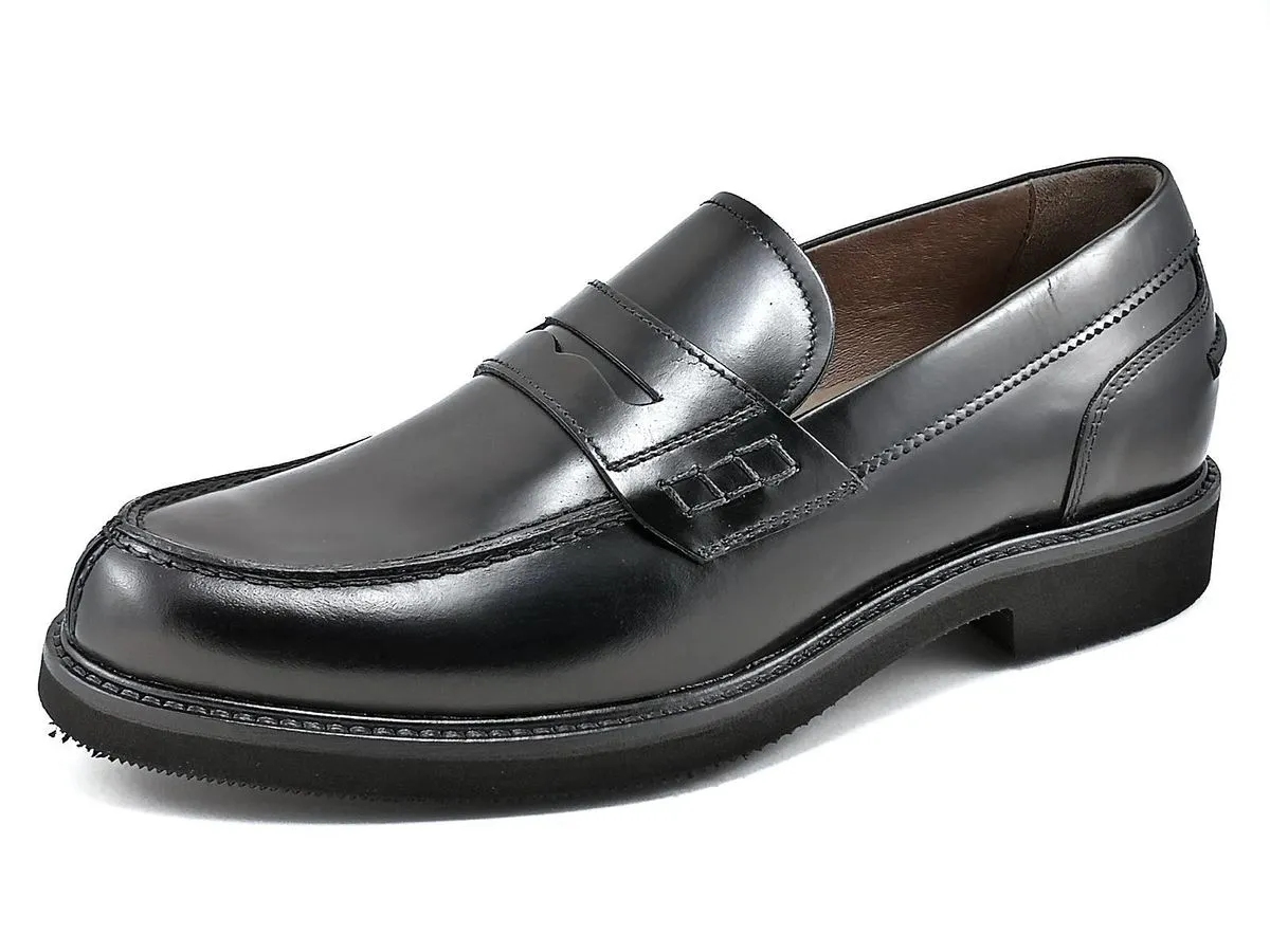   MOCASSINO COLLEGE UOMO ELEGANTE NERO GIARDINI A901140U  