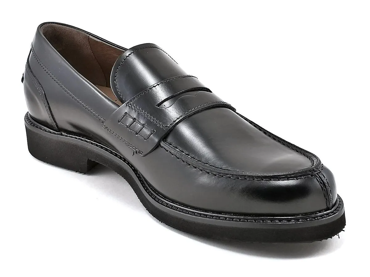   MOCASSINO COLLEGE UOMO ELEGANTE NERO GIARDINI A901140U  