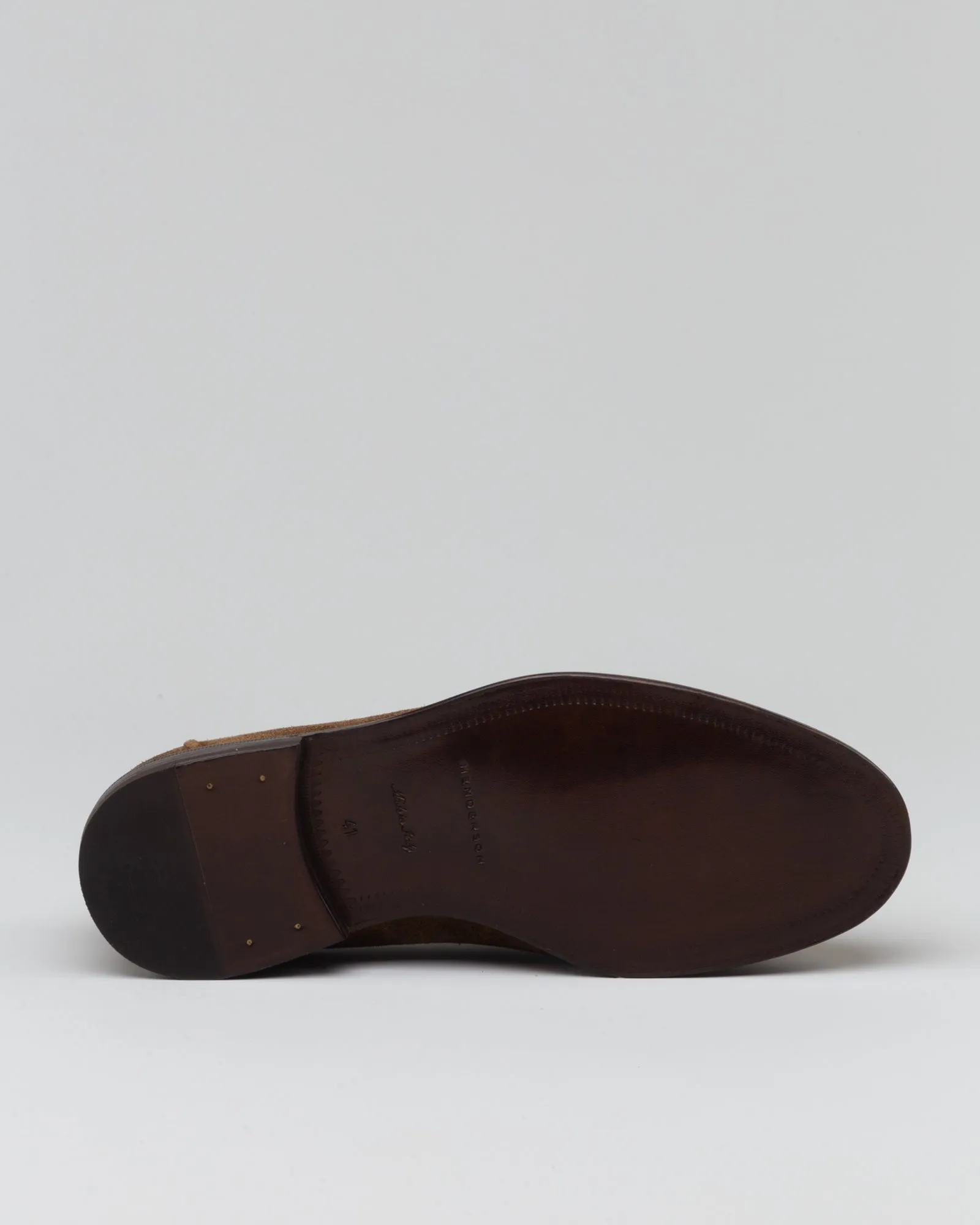 Mocassino in suede con nappine