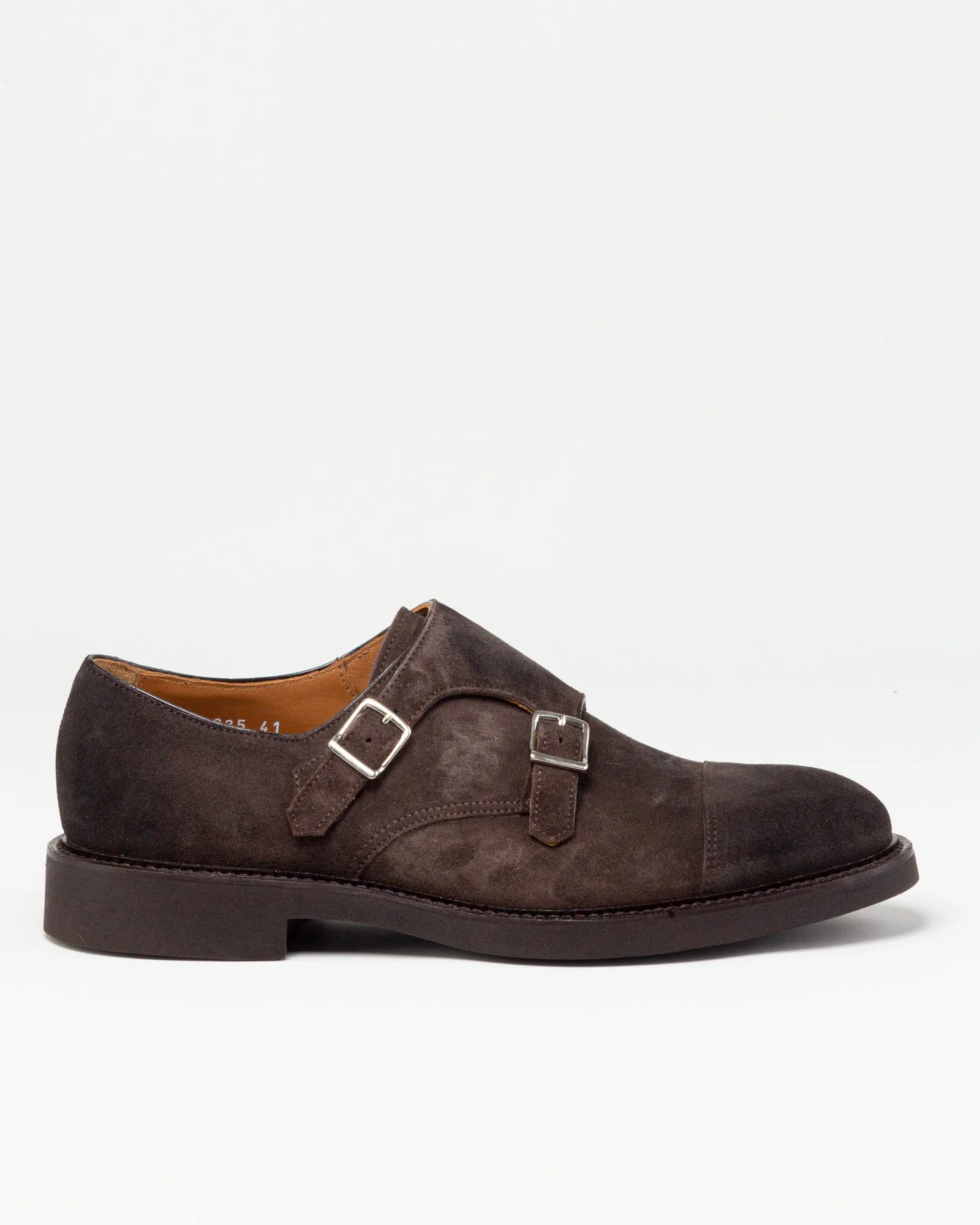 Mocassino in suede doppia fibbia