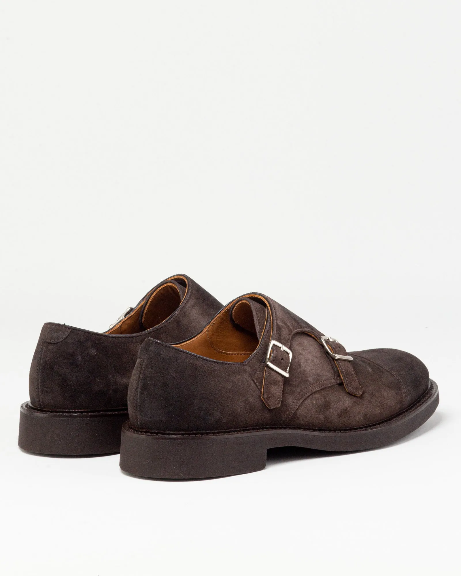 Mocassino in suede doppia fibbia