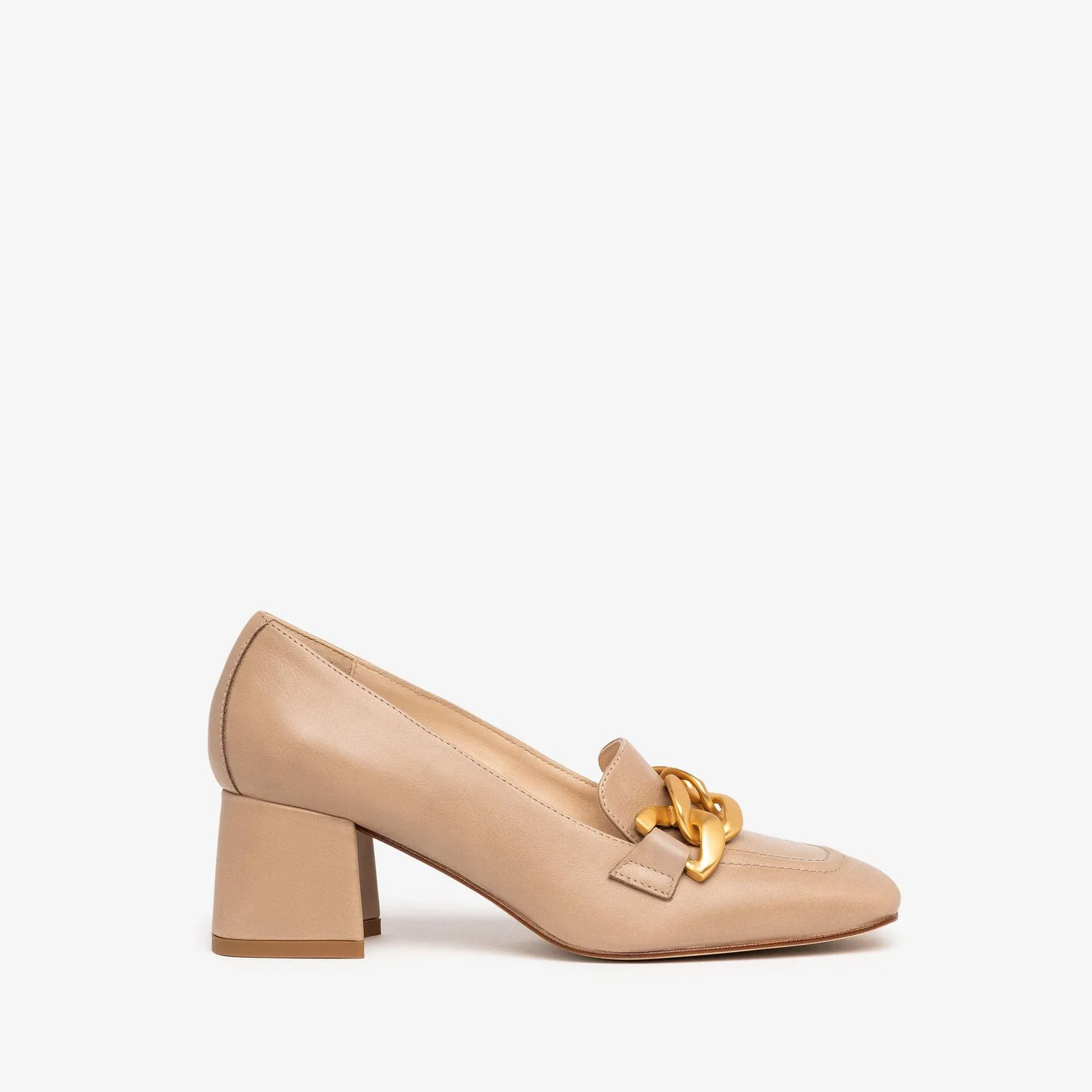 NERO GIARDINI Mocassino Con Tacco Donna - I205651DE Beige  