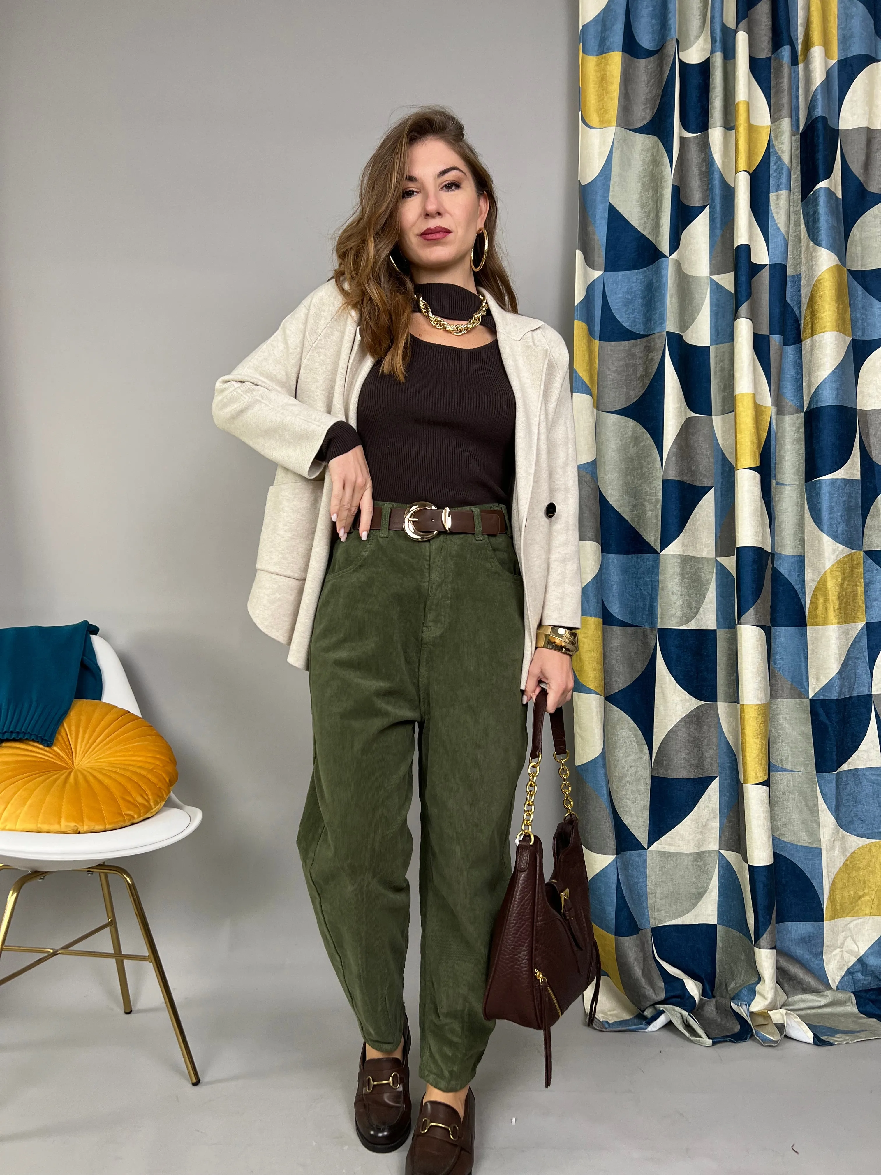 Pantalone in velluto