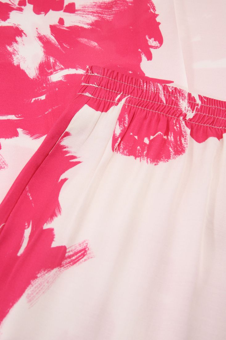 Pantaloni a palazzo con fantasia floreale
