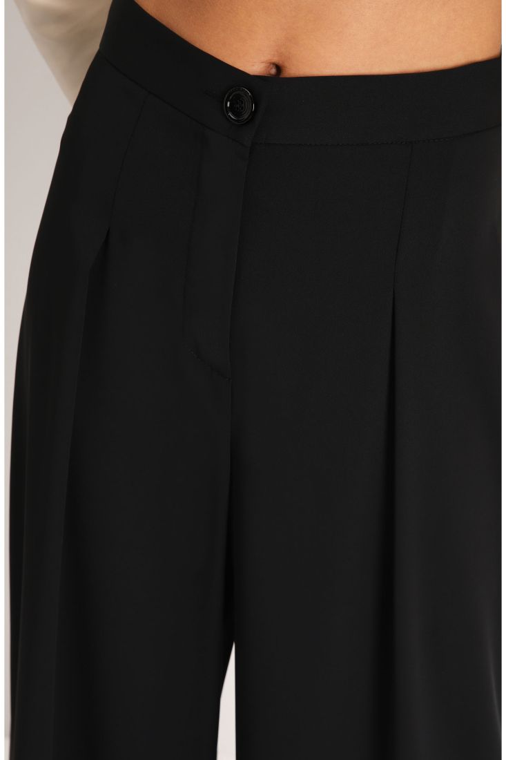 Pantaloni a palazzo monocolour con pinces