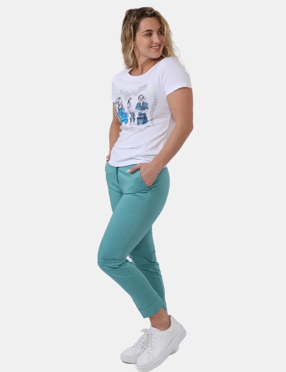 Pantaloni Caractere Verde