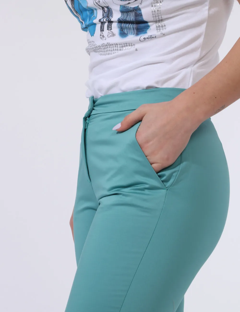 Pantaloni Caractere Verde