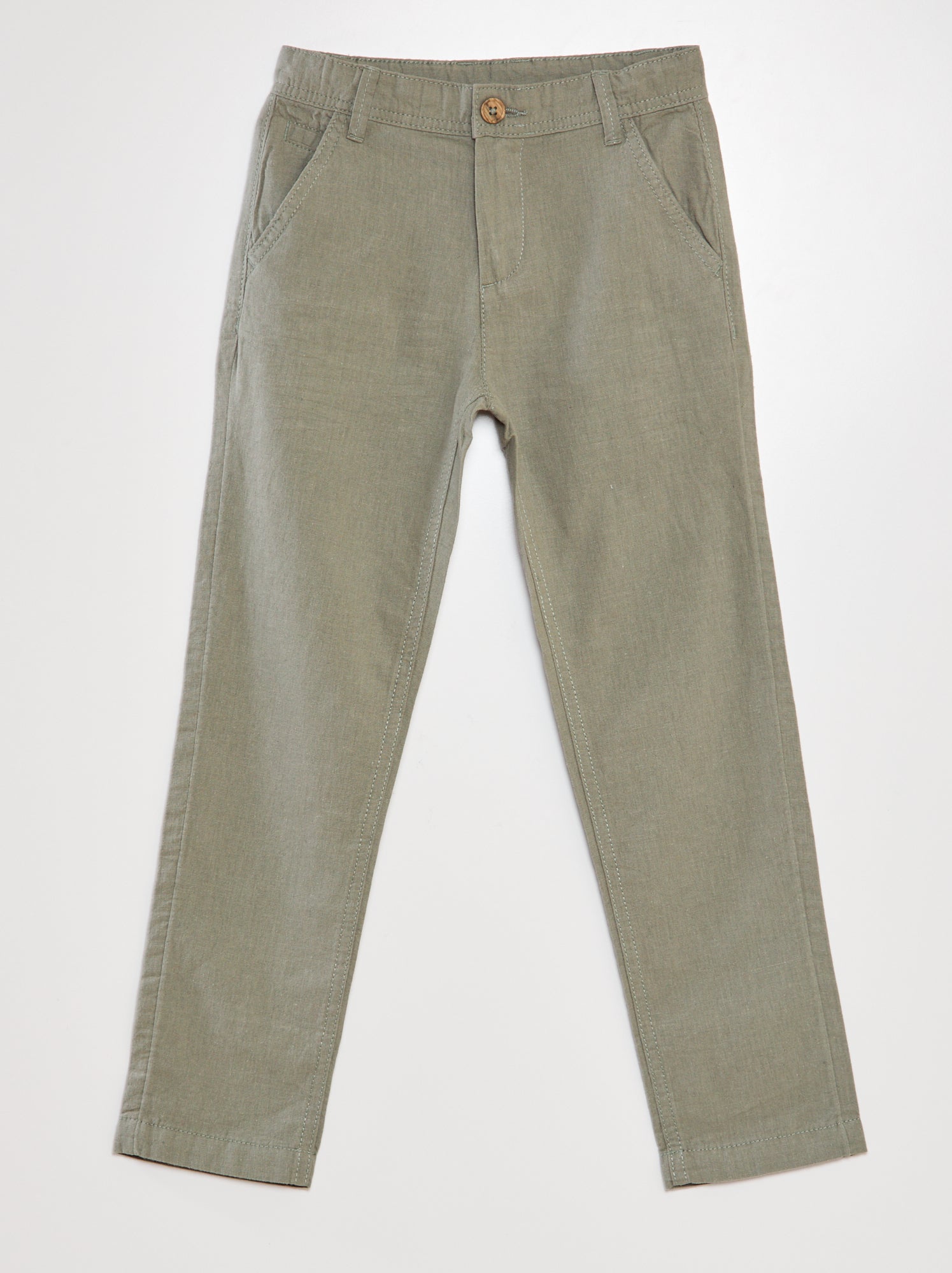 Pantaloni chino leggeri - VERDE