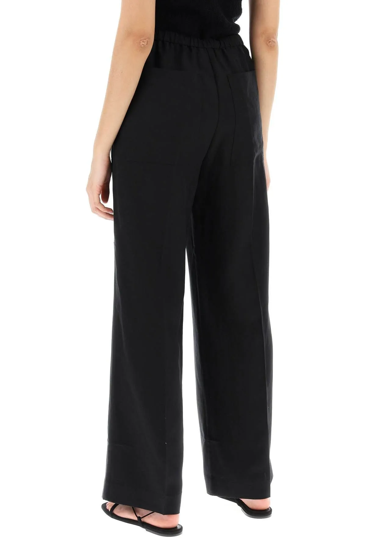 Pantaloni leggeri in lino e viscosa