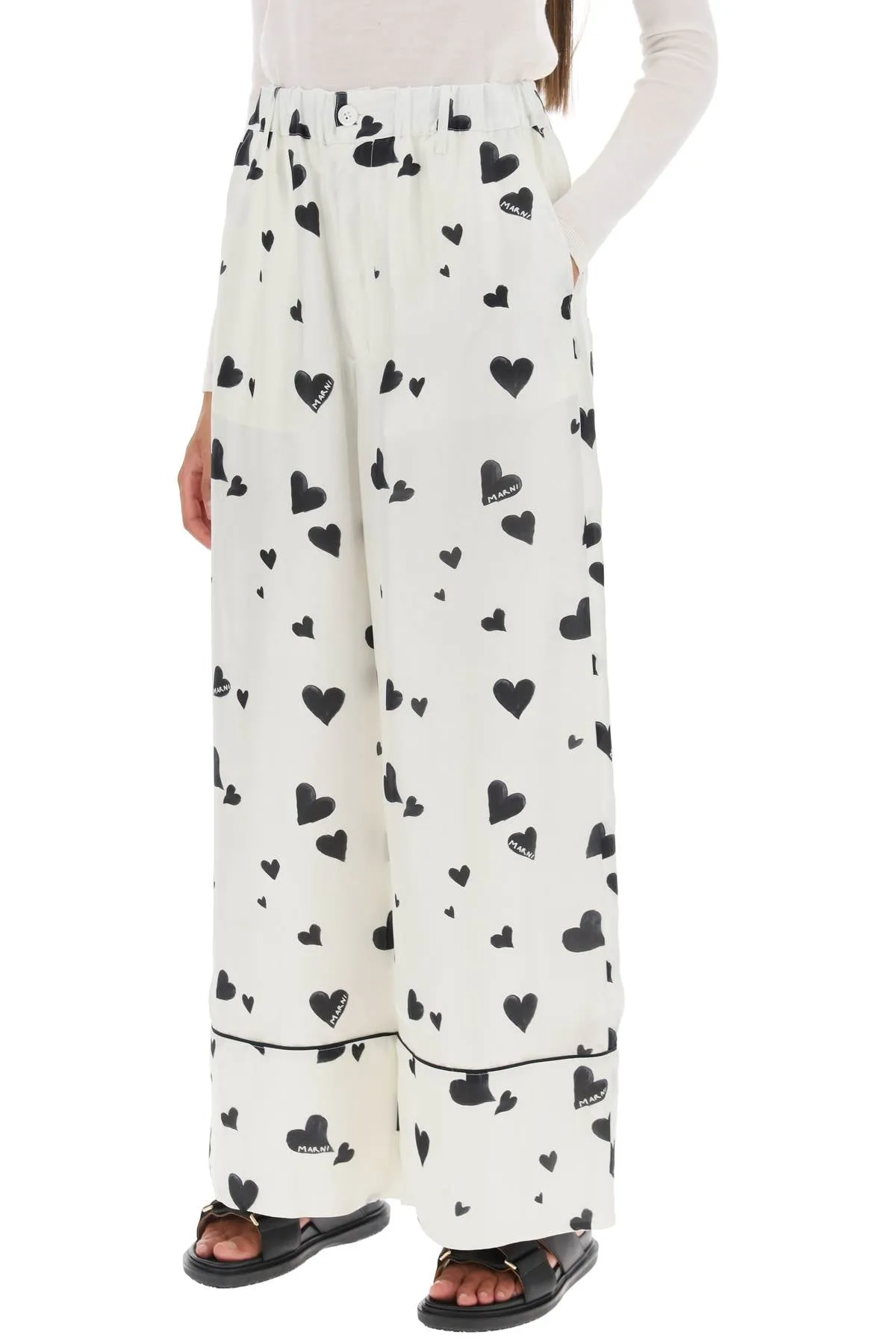 Pantaloni Pigiama Con Motivo Bunch Of Hearts
