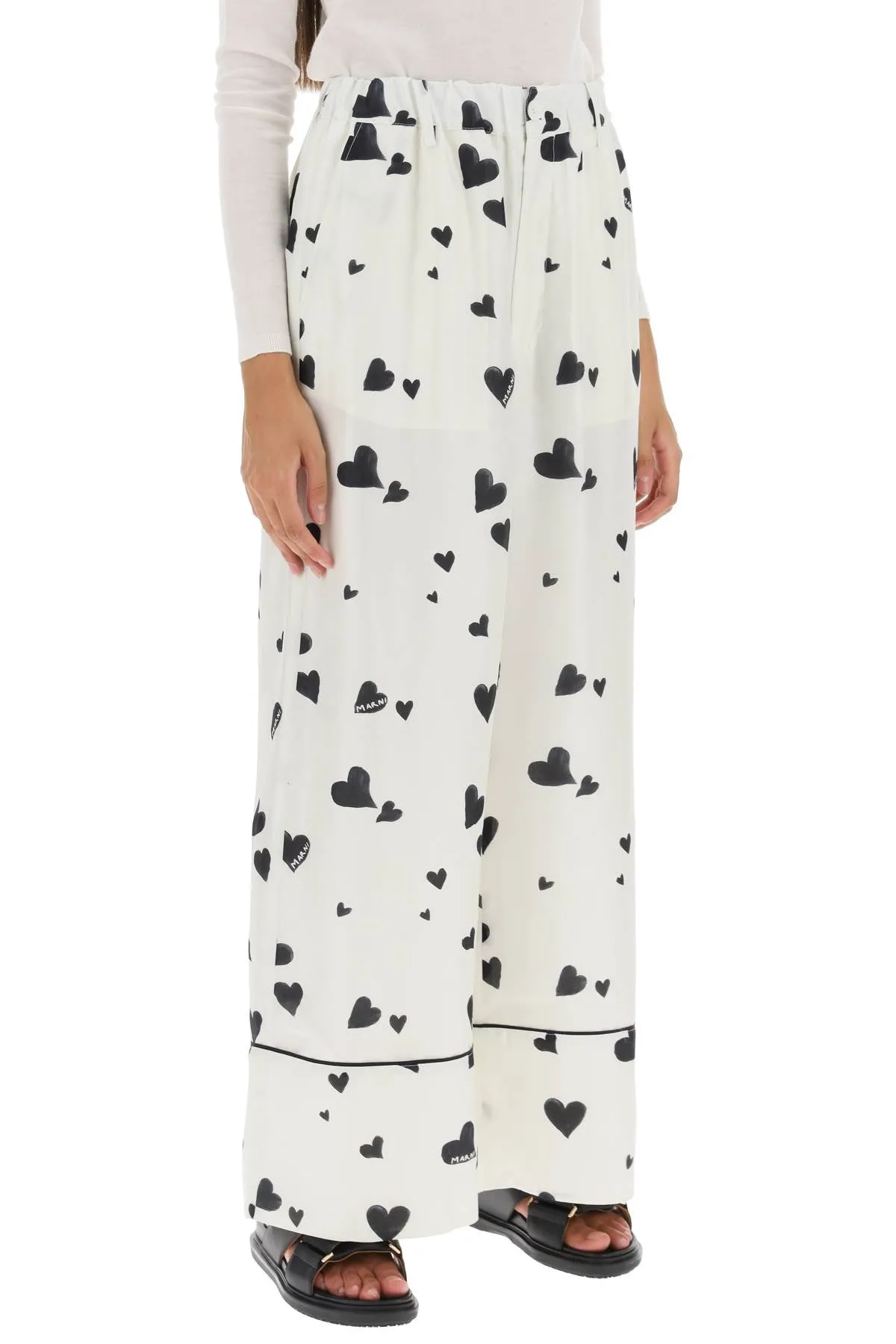 Pantaloni Pigiama Con Motivo Bunch Of Hearts