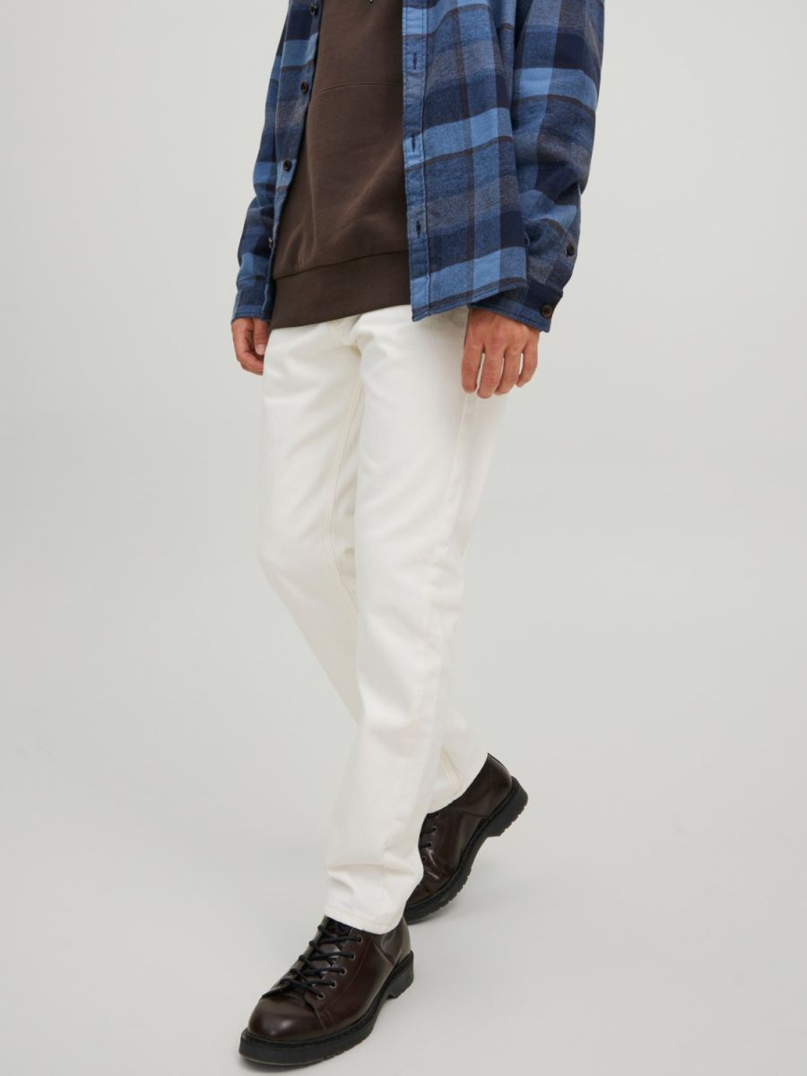 PANTALONI Uomo JACK&JONES 12223689 CHRIS ECRU