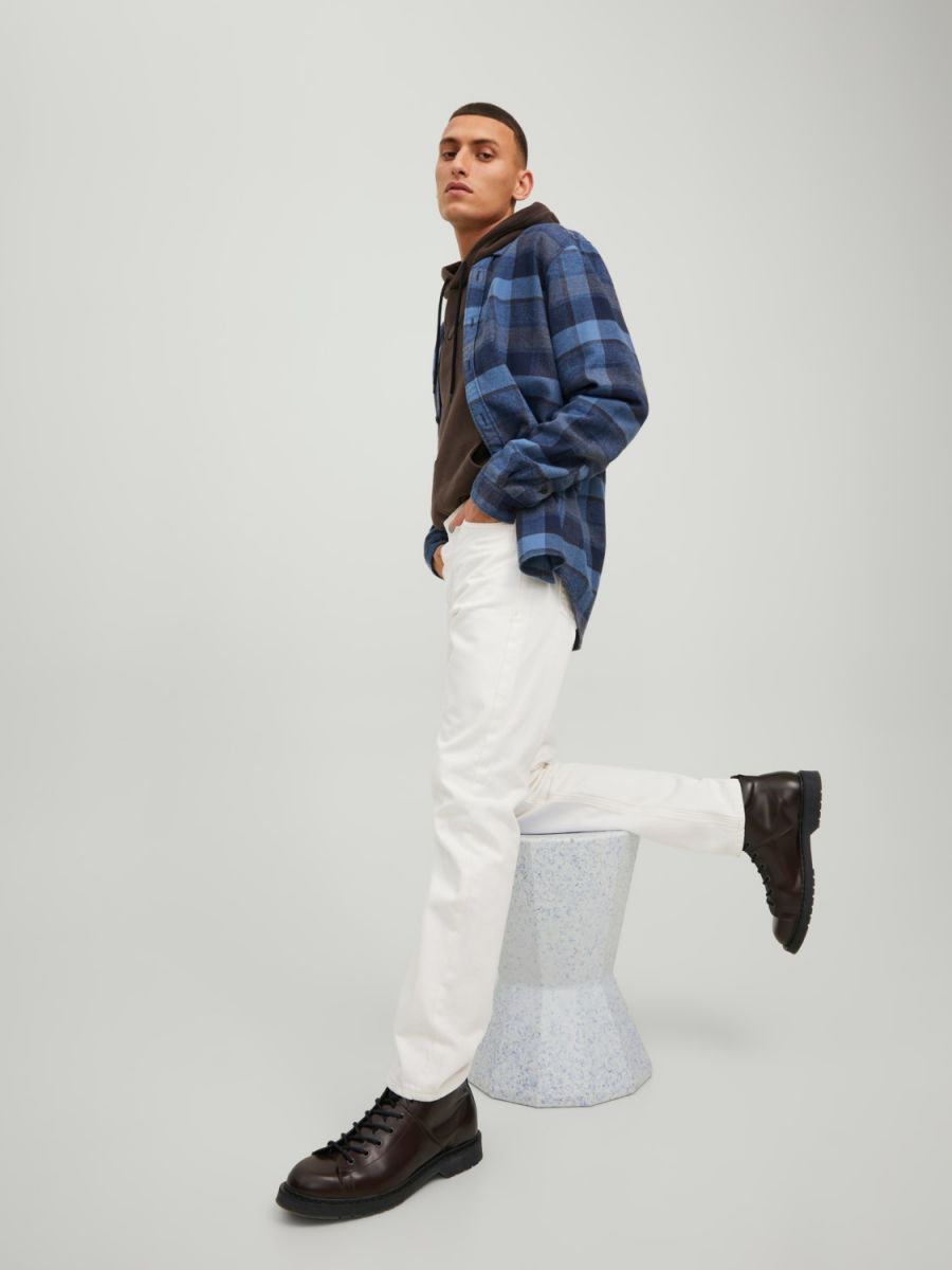 PANTALONI Uomo JACK&JONES 12223689 CHRIS ECRU