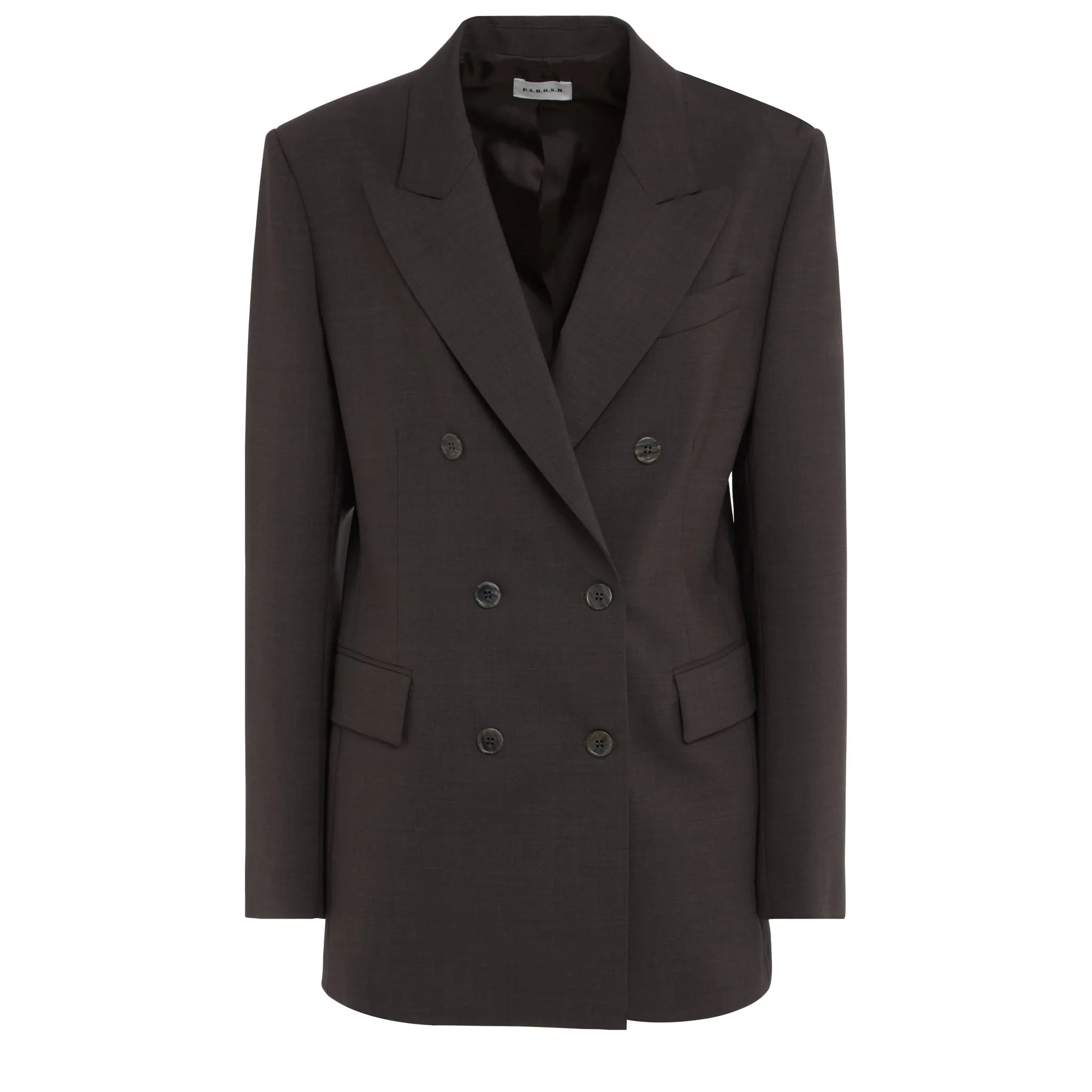 P.A.R.O.S.H.  Giacca doppio petto in lana marrone