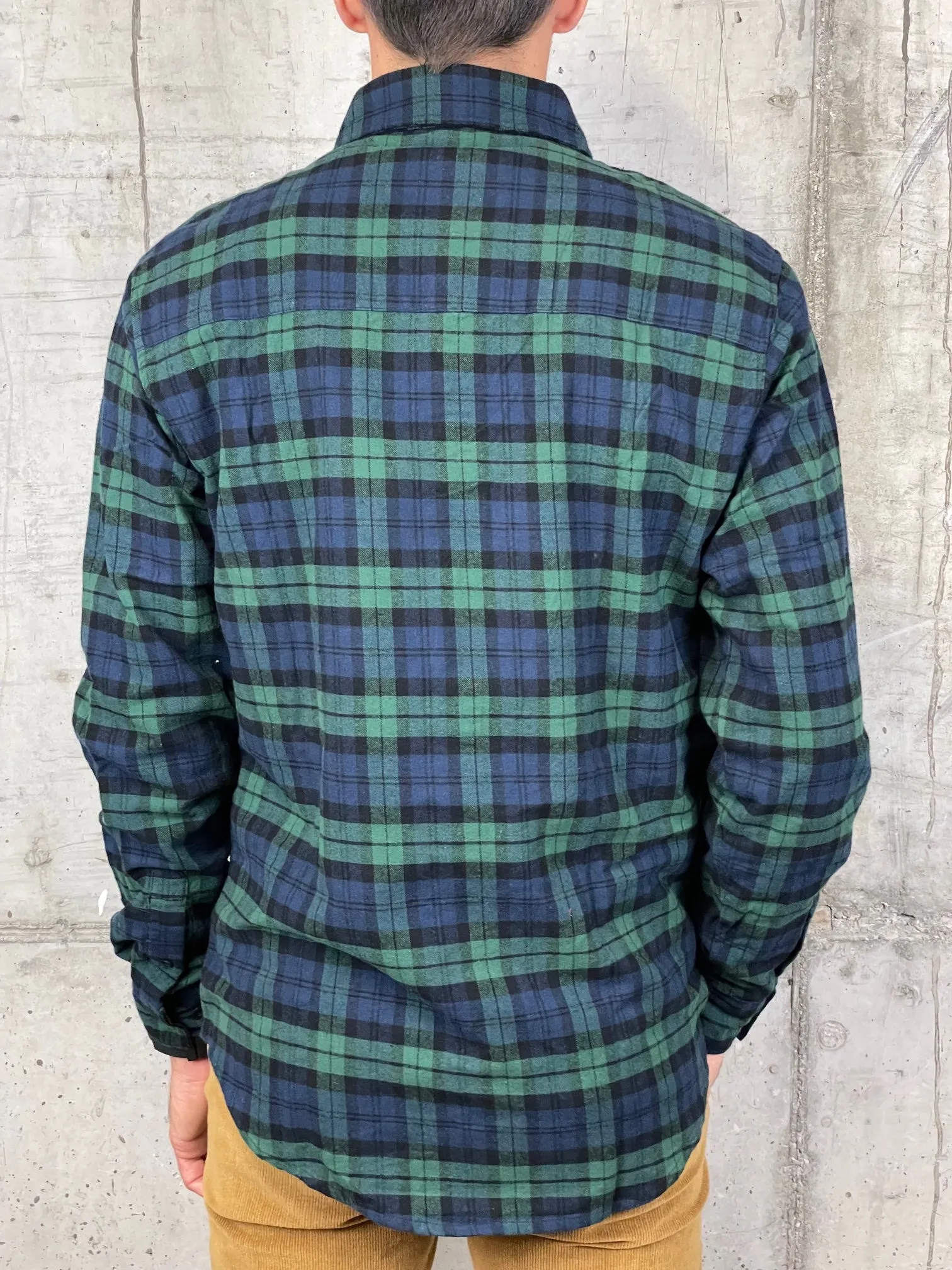 Penfield Camicia Flanella Classic Checked Verde/Nero/Blu