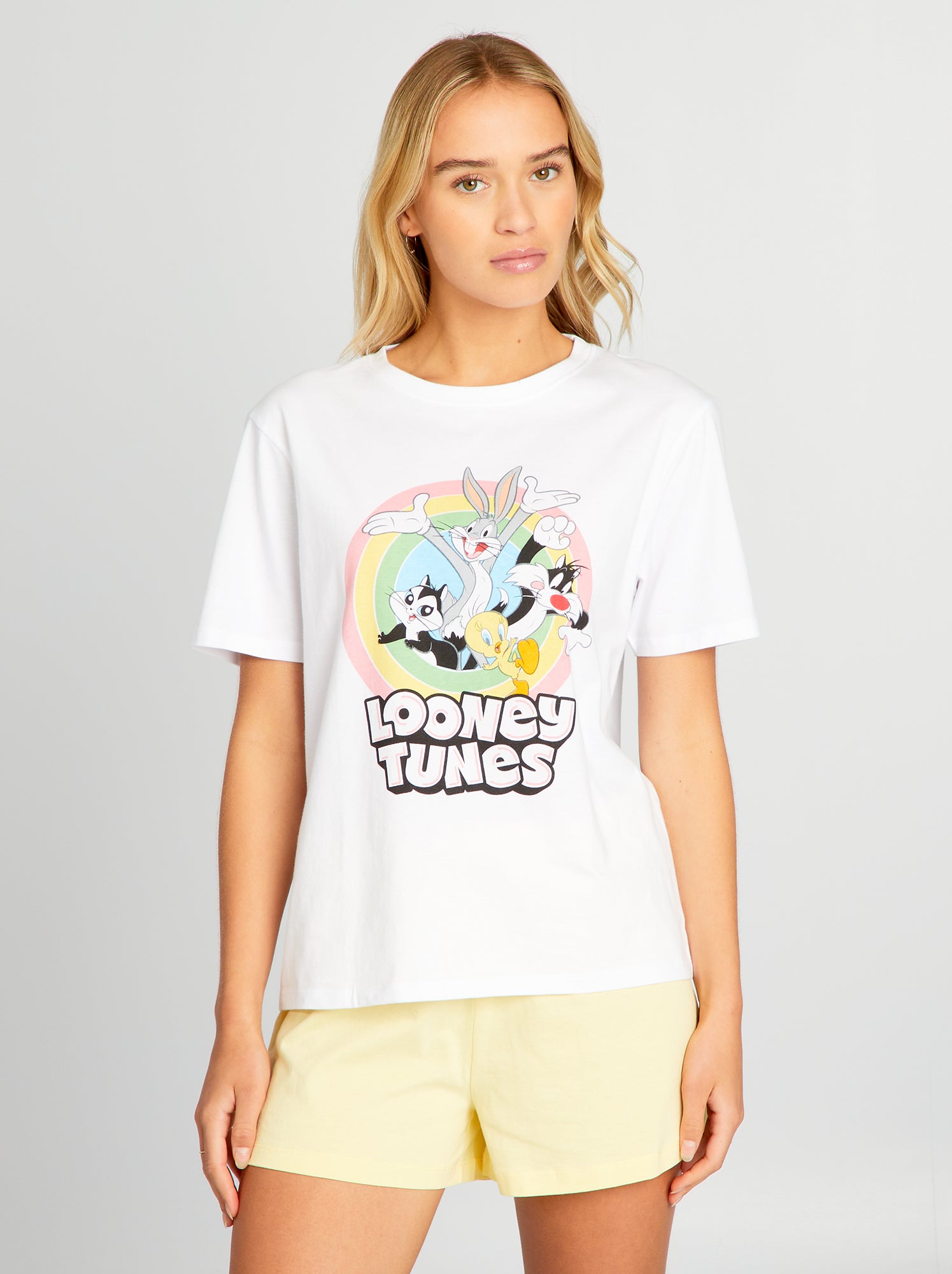 Pigiama corto stampato 'Looney' Tunes' - 2 pezzi - GIALLO
