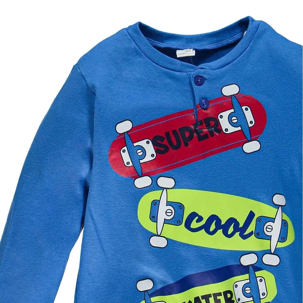 pigiama da bambino 4217 caldo cotone interlock ellepi 