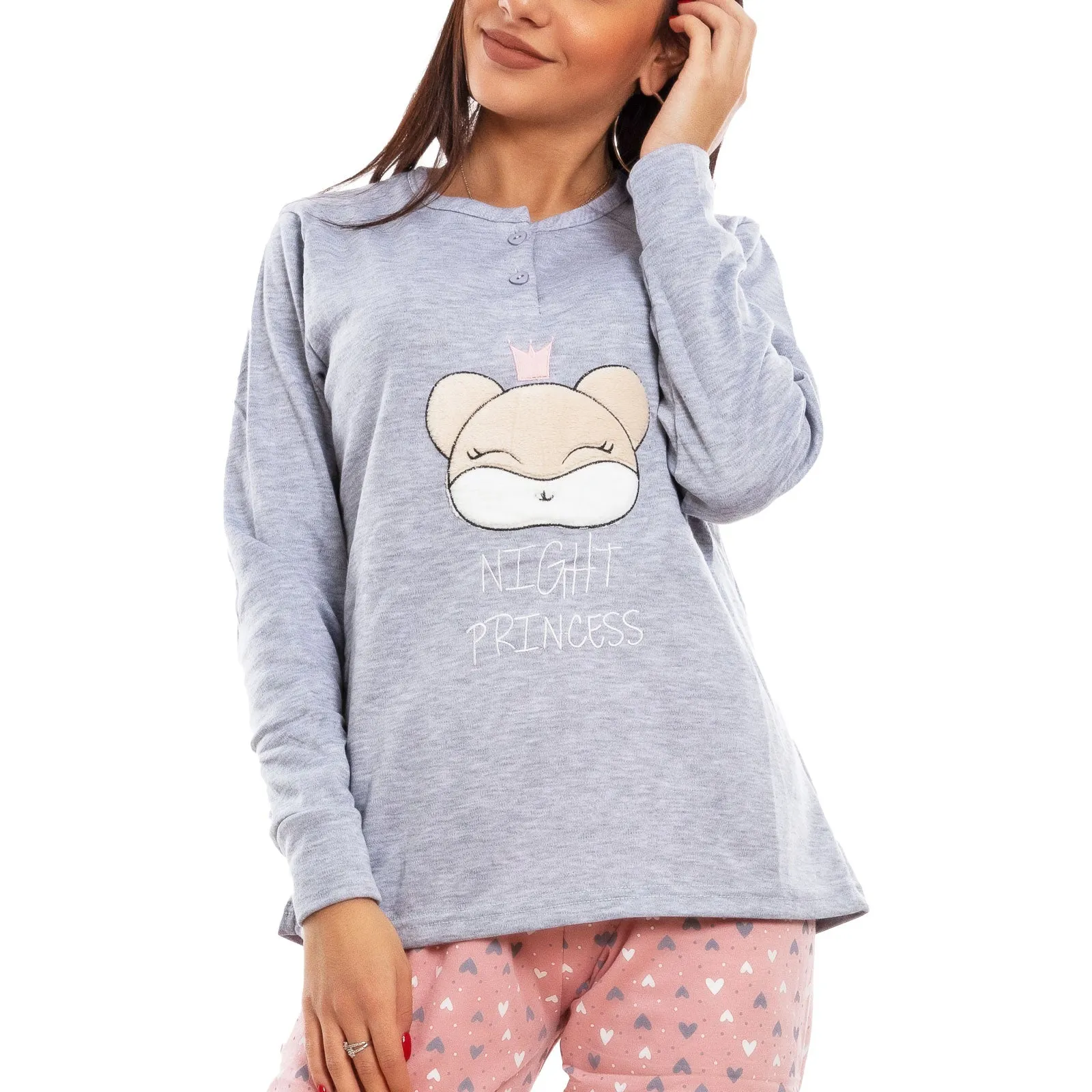 Pigiama Donna Felpatoi Cuori D7786