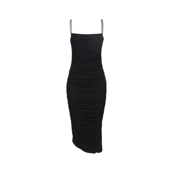Pinko Abito Longuette Con Spalline Sottili Nero